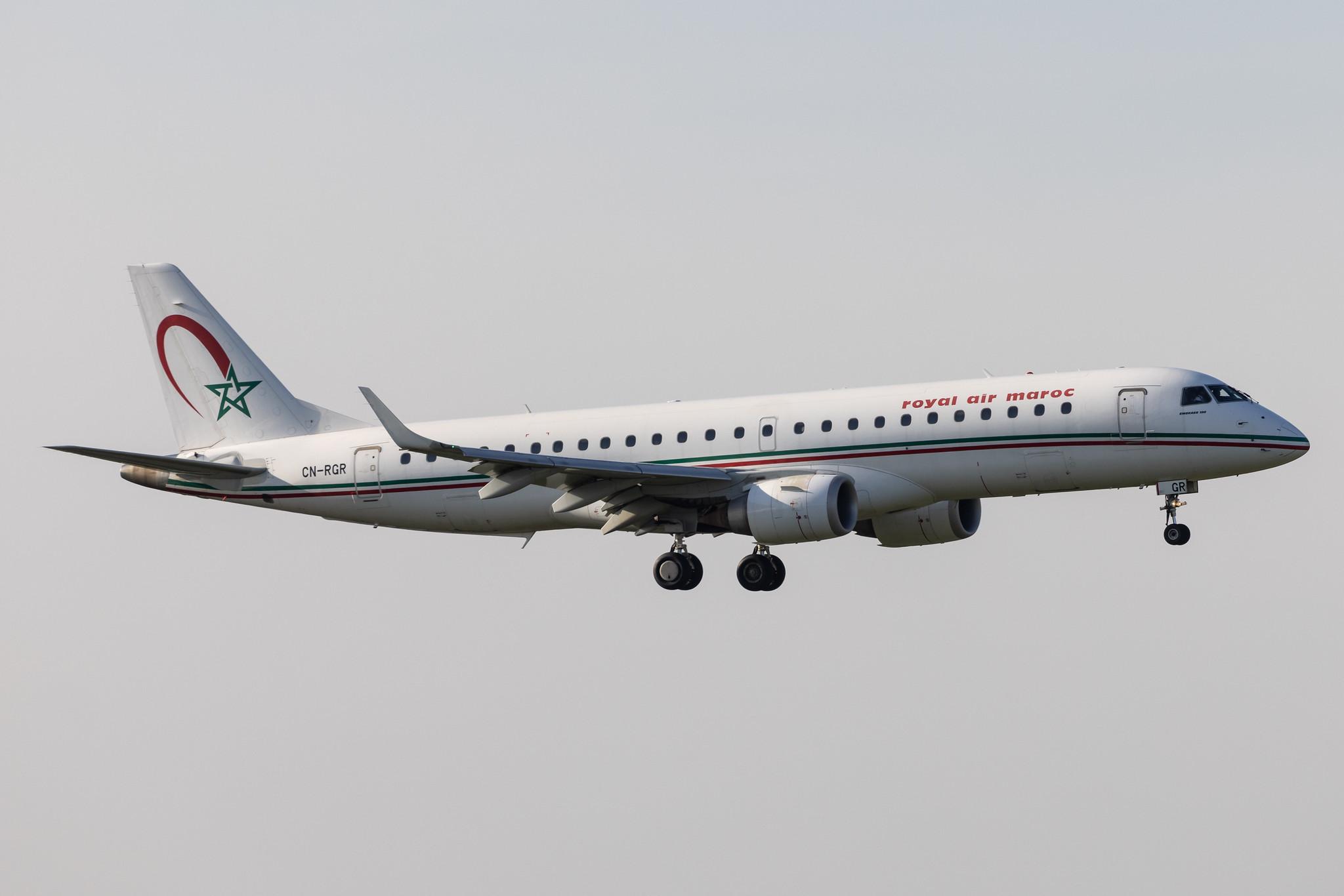 London Heathrow: Royal Air Maroc (AT / RAM) |  Embraer E190AR E190 | CN-RGR | MSN 19000684