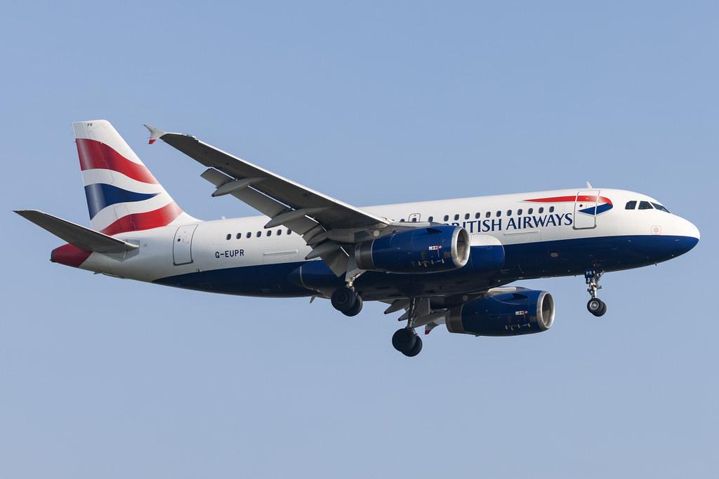 London Heathrow: British Airways (BA / BAW) |  Airbus A319-131 A319 | G-EUPR | MSN 1329