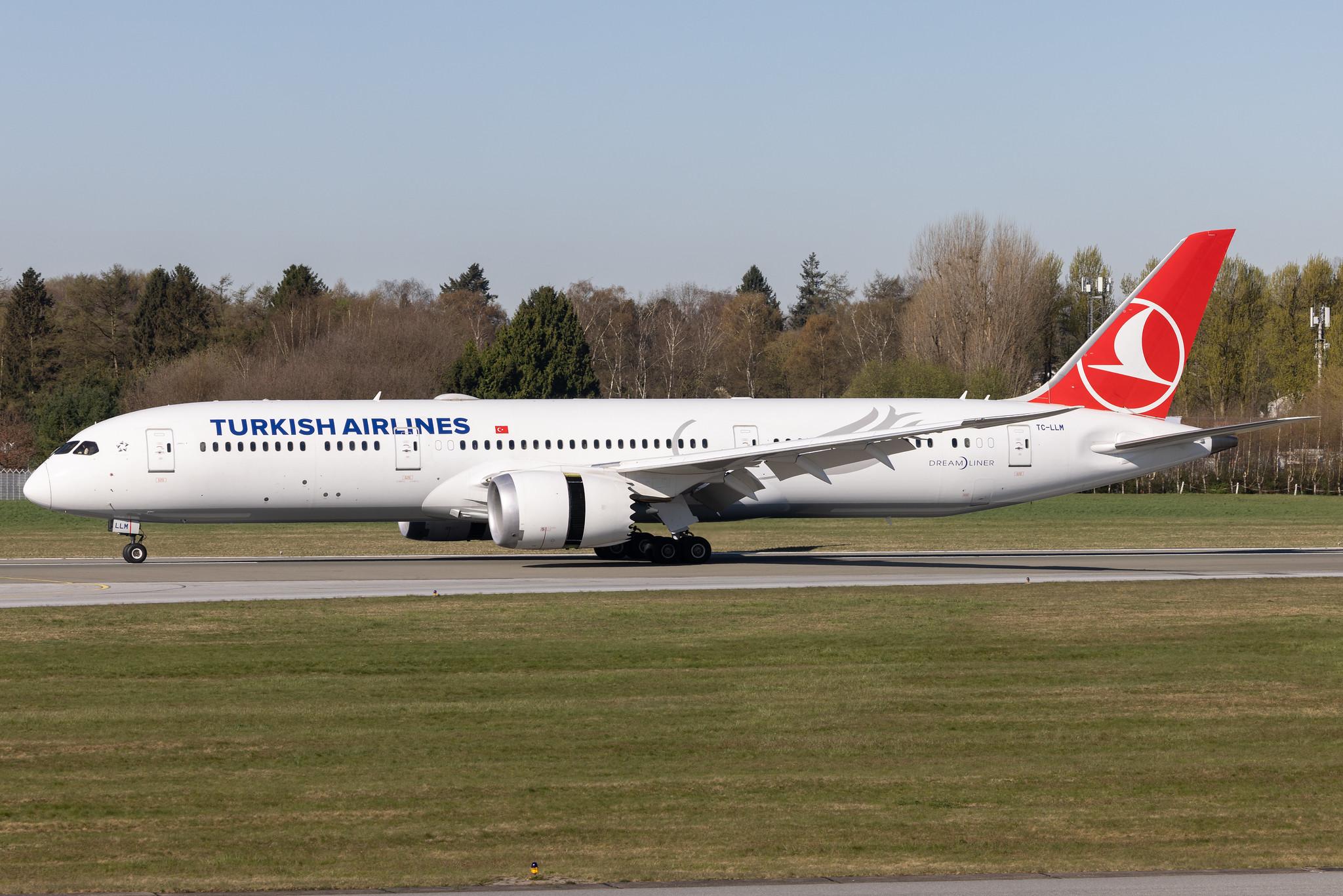 Hamburg Airport: Turkish Airlines (TK / THY) |  Boeing 787-9 Dreamliner B789 | TC-LLM | MSN 65812
