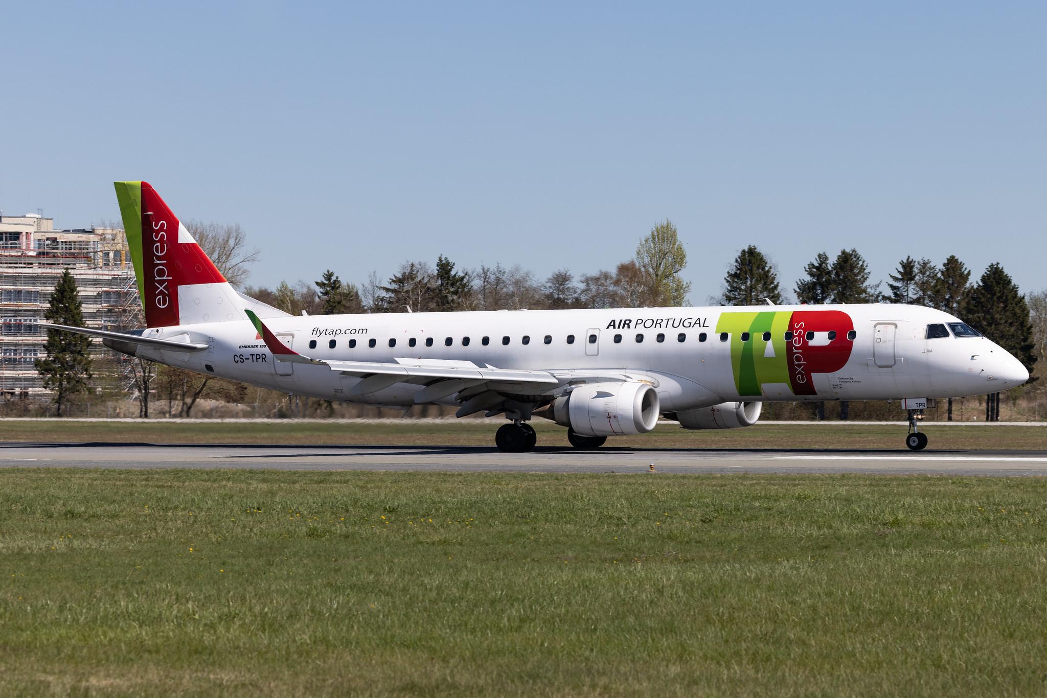 Hamburg Airport: TAP Express (TP / TAP) | Operator: Portugália Airlines |  Embraer E190LR E190 | CS-TPR | MSN 19000460