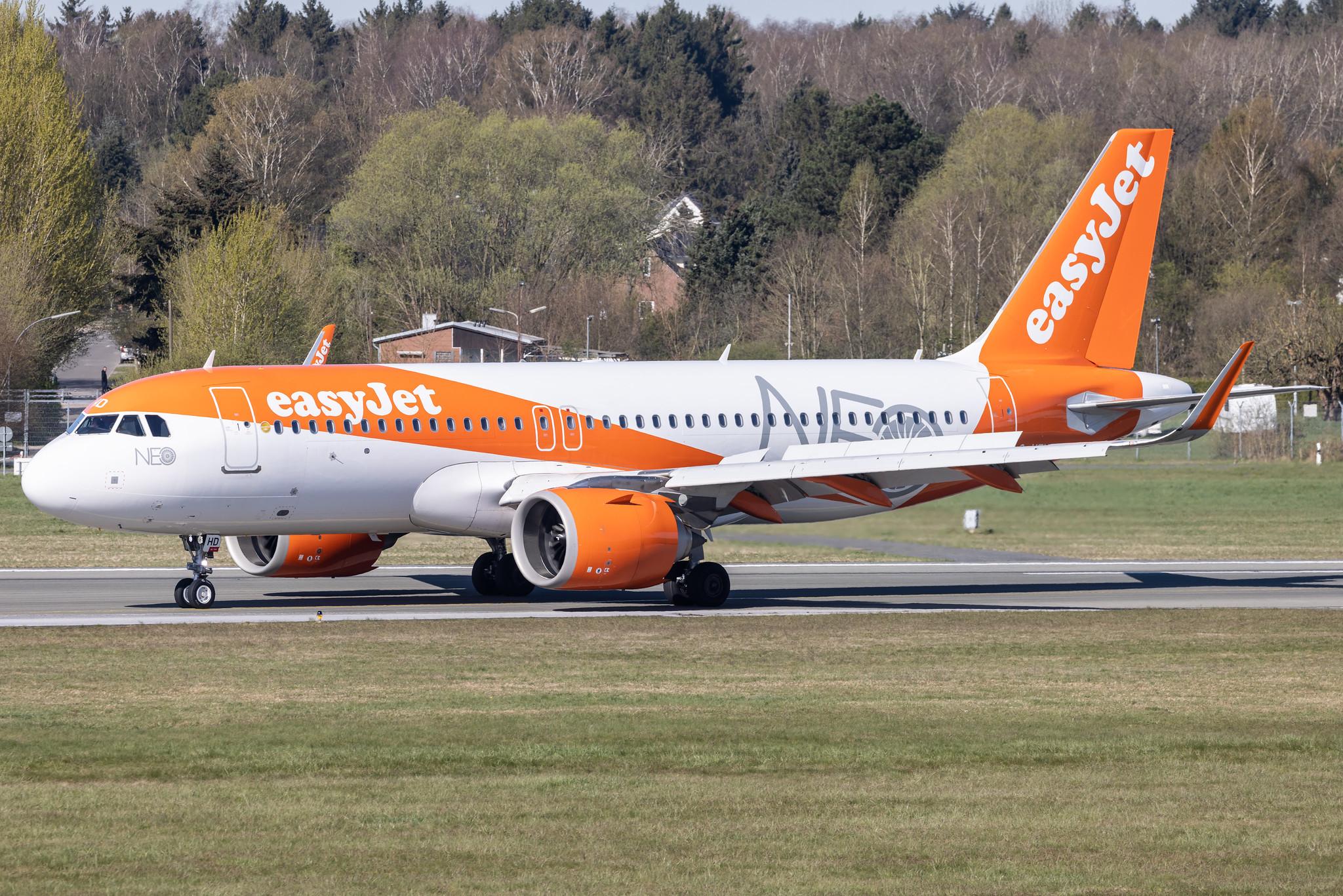 Hamburg Airport: easyJet (U2 / EZY) |  Livery: NEO Livery |  Airbus A320-251N A20N | G-UZHD | MSN 7841