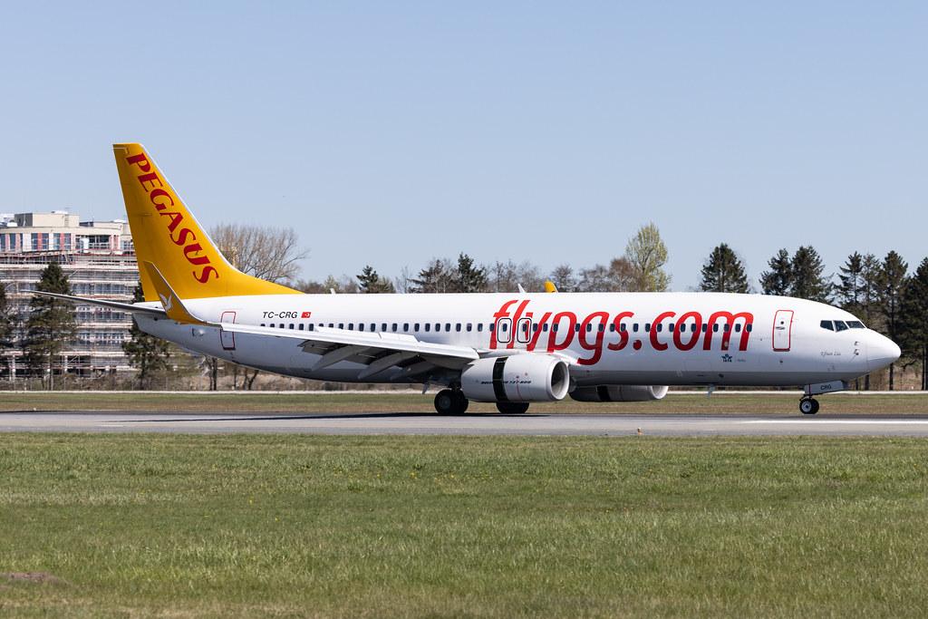 Hamburg Airport: Pegasus (PC / PGT) | Operator: Pegasus Airlines |  Boeing 737-82R B738 | TC-CRG | MSN 63705