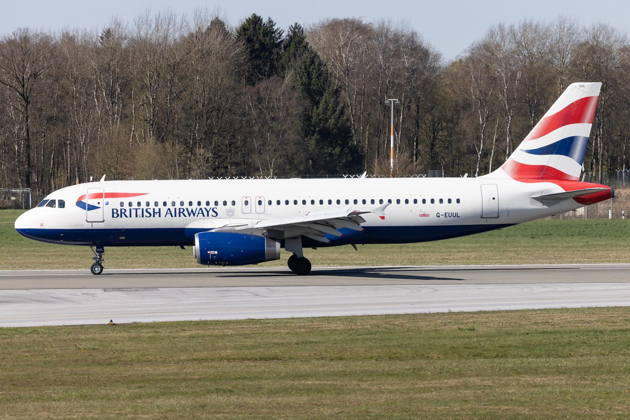 Hamburg Airport: British Airways (BA / BAW) |  Airbus A320-232 A320 | G-EUUL | MSN 1708