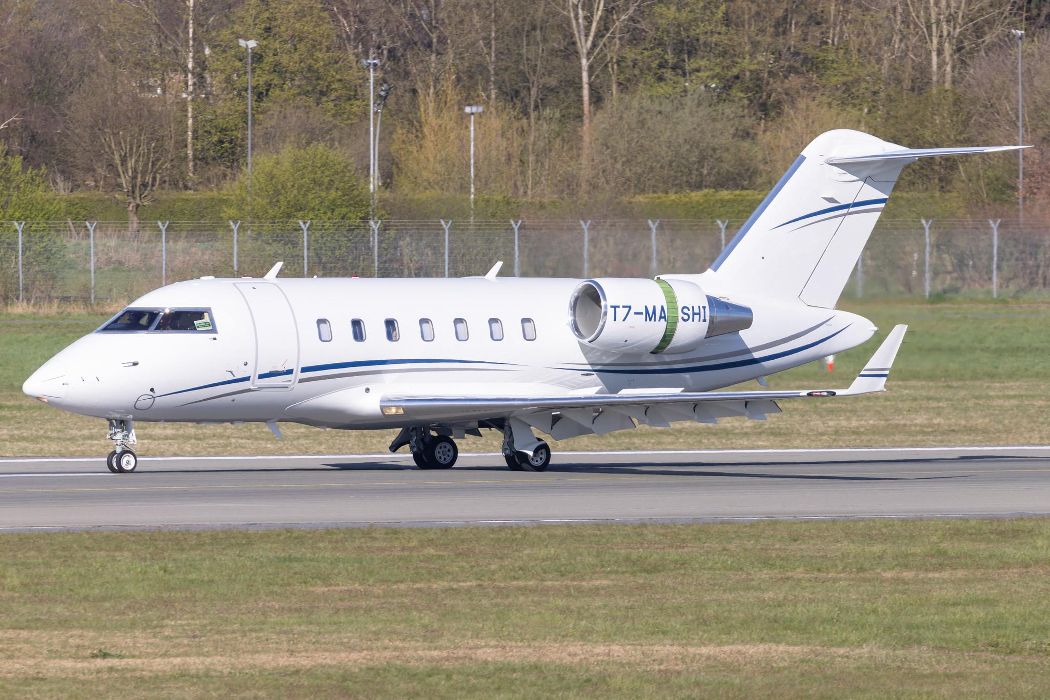 Hamburg Airport: Orascom Aviation |  Bombardier Challenger 650 CL60 | T7-MASHI | MSN 6162