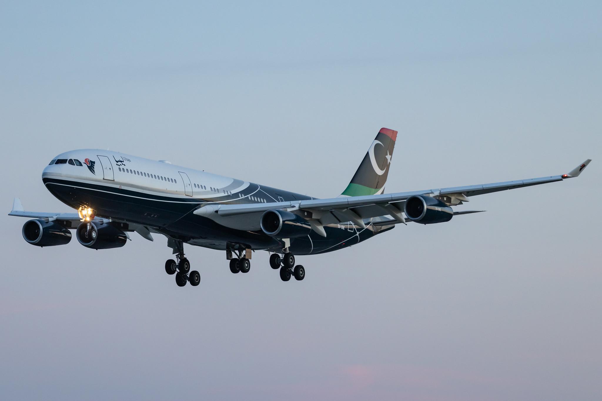 Hamburg Airport: Libya - Government |  Airbus A340-213 A342 | 5A-ONE | MSN 151