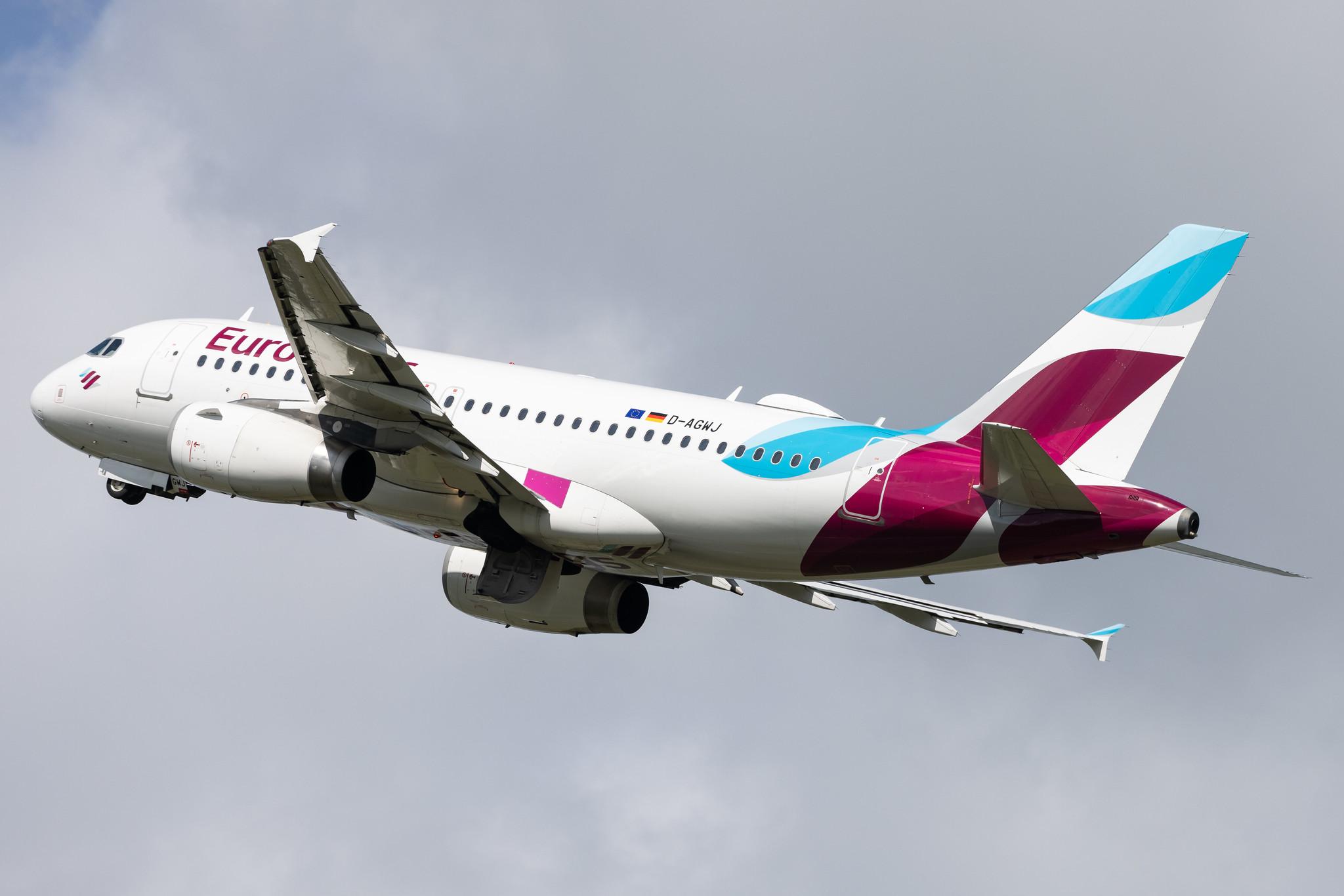 Hamburg Airport: Eurowings (EW / EWG) |  Airbus A319-132 A319 | D-AGWJ | MSN 3375