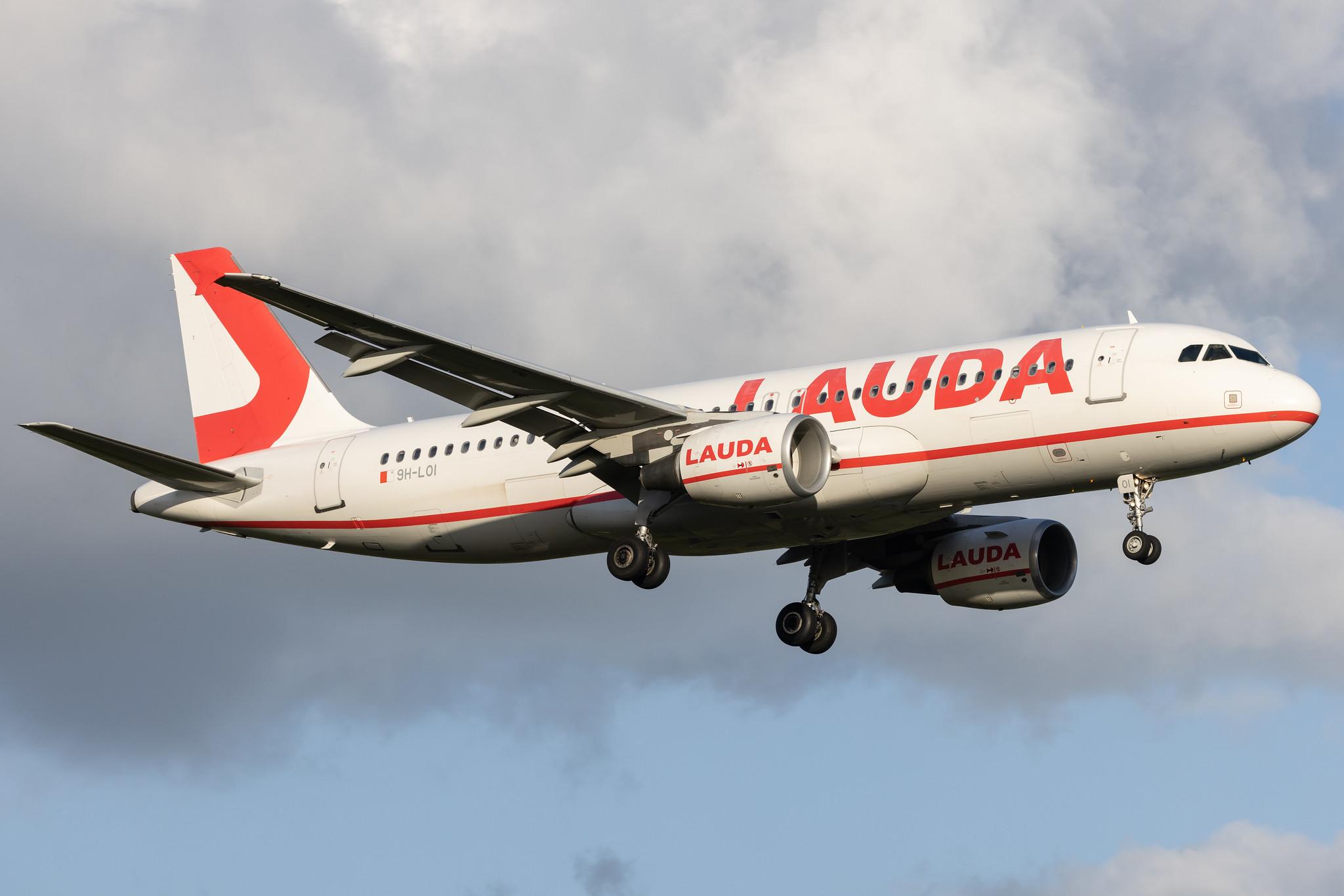 Hamburg Airport: Lauda Europe (LW / LDA) |  Airbus A320-214 A320 | 9H-LOI | MSN 02994