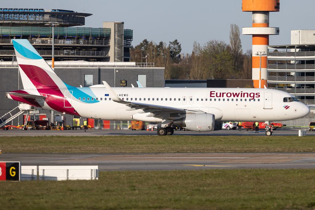 Hamburg Airport: Eurowings (EW / EWG) |  Airbus A320-214 A320 | D-AEWG | MSN 7121
