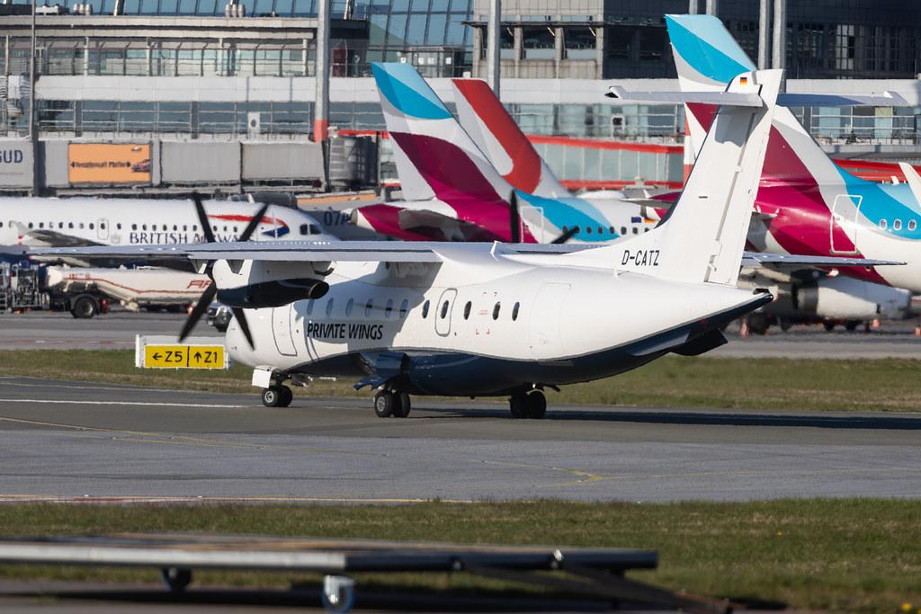Hamburg Airport: Private Wings (8W / PWF) |  Dornier 328-110 D328 | D-CATZ | MSN 3090