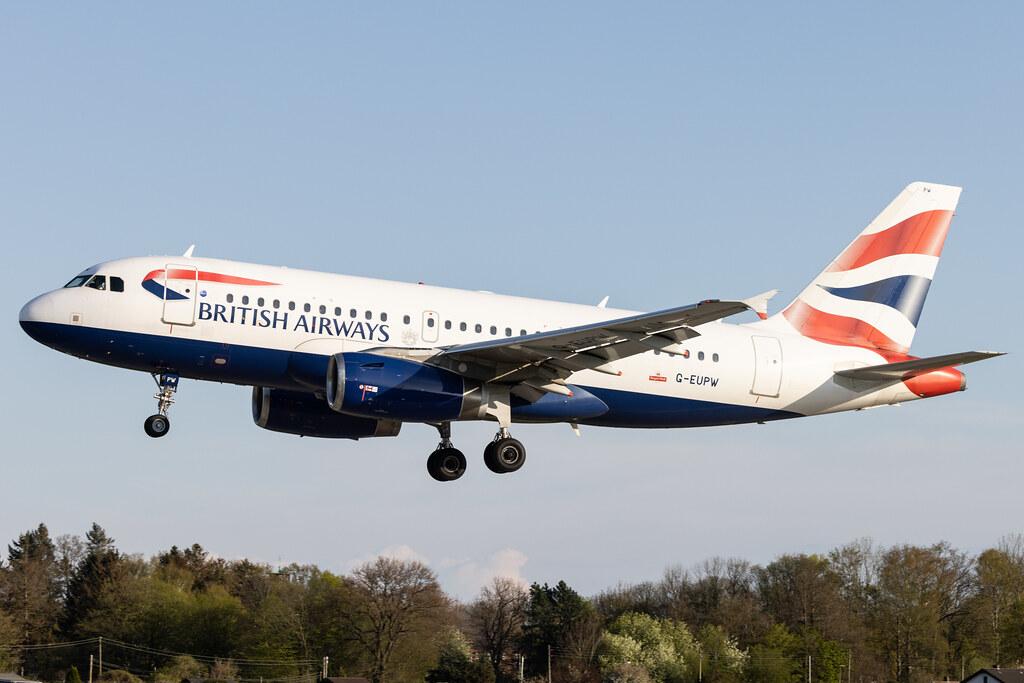 Hamburg Airport: British Airways (BA / BAW) |  Airbus A319-131 A319 | G-EUPW | MSN 1440