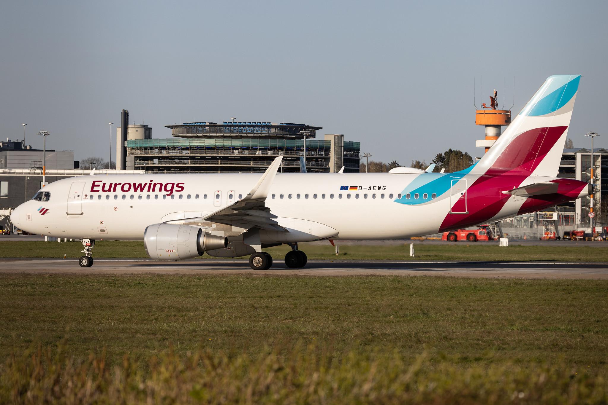 Hamburg Airport: Eurowings (EW / EWG) |  Airbus A320-214 A320 | D-AEWG | MSN 7121