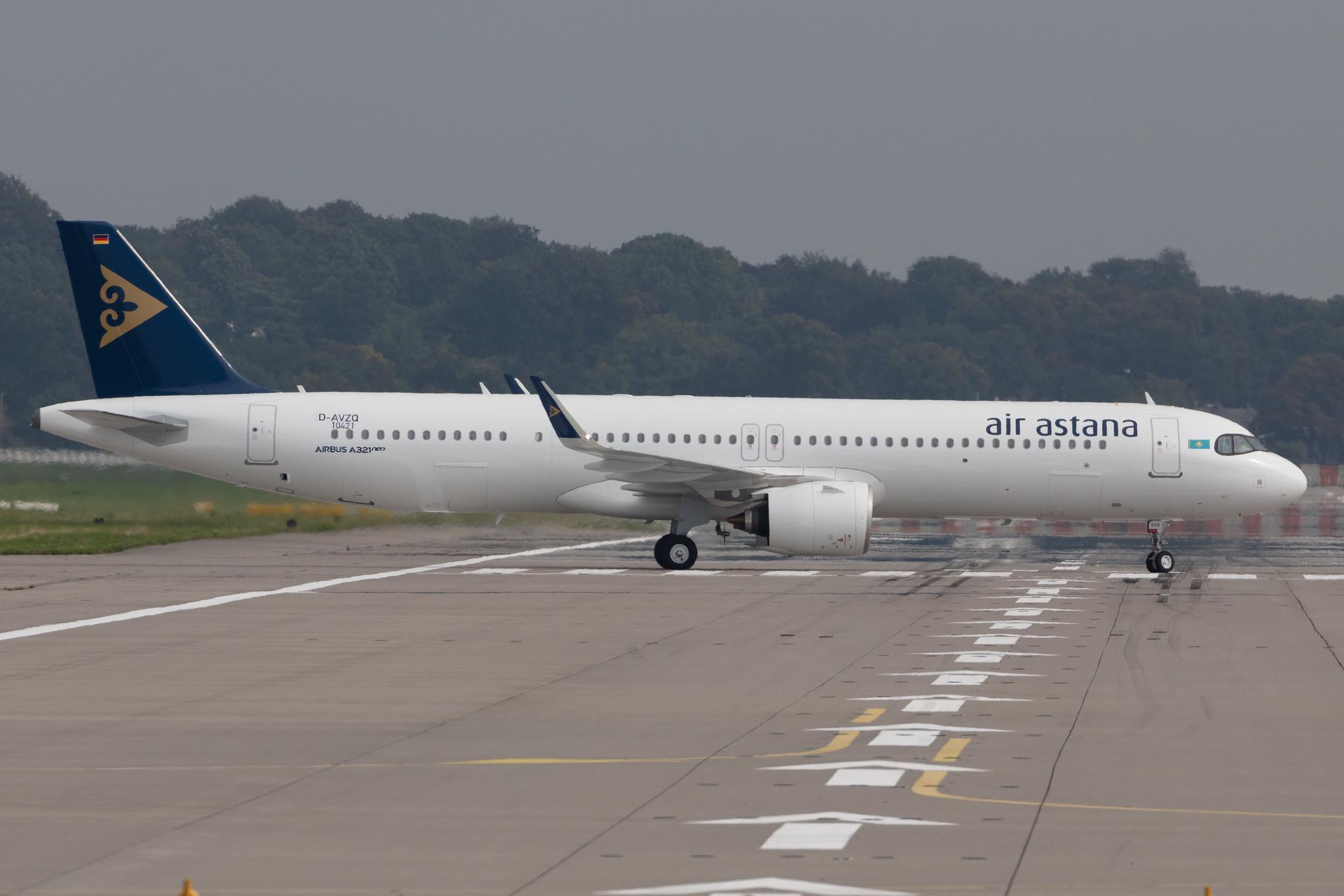 Hamburg Finkenwerder: Air Astana (KC / KZR) |  Airbus A321-271NX A21N | D-AVZQ (EI-KGG) | MSN 10421