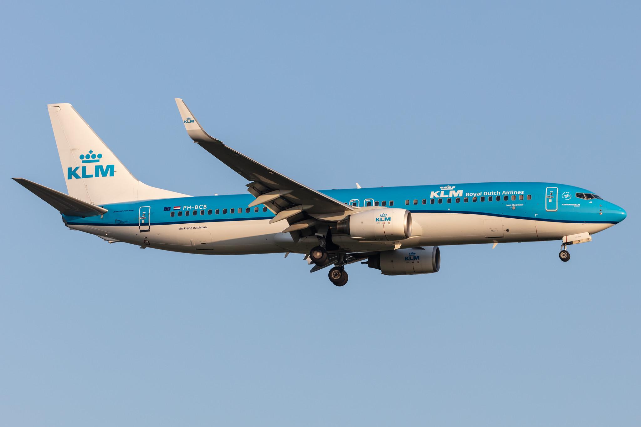 Amsterdam Schiphol: KLM (KL / KLM) |  Boeing 737-8K2 B738 | PH-BCB | MSN 39443