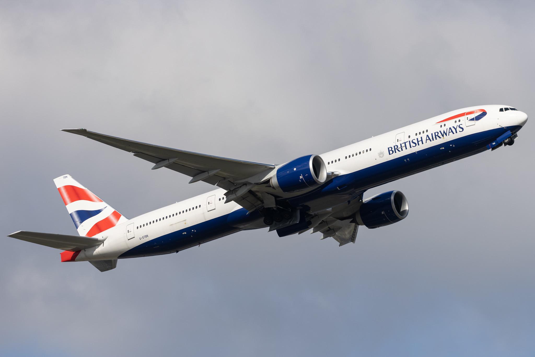 London Heathrow: British Airways (BA / BAW) |  Boeing 777-300(ER) B77W | G-STBN | MSN 66583