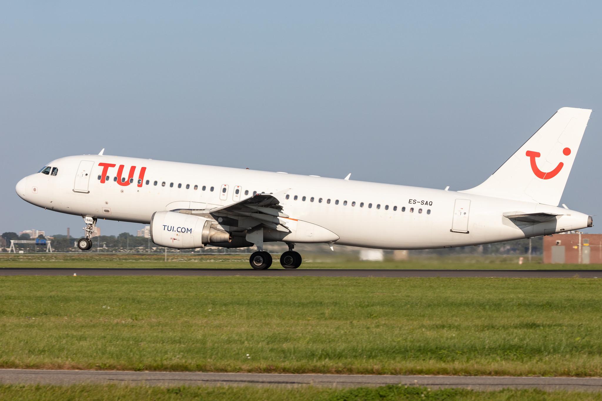 Amsterdam Schiphol:  TUI Airlines Netherlands (OR / TFL) | Operator: SmartLynx Airlines Estonia |  Airbus A320-214 A320 | ES-SAQ | MSN 00984