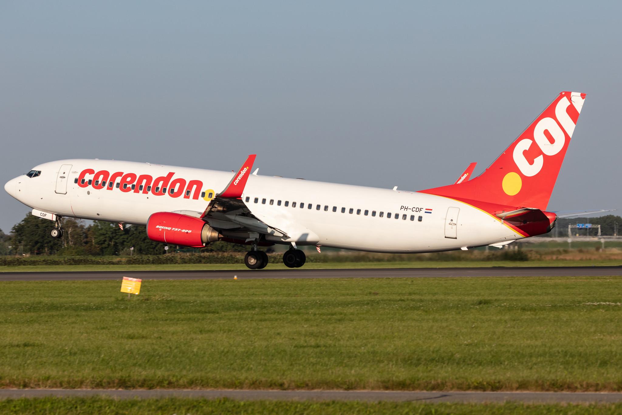 Amsterdam Schiphol: Corendon Airlines (XC / CAI) | Operator: Corendon Dutch Airlines |  Boeing 737-804 B738 | PH-CDF | MSN 28227