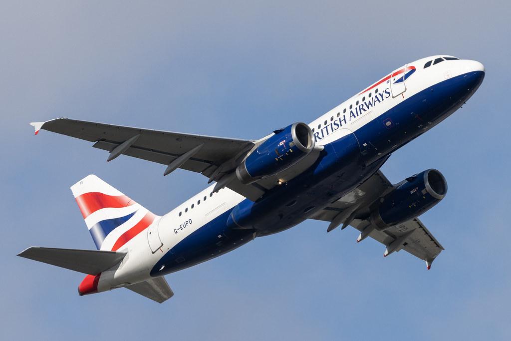 London Heathrow: British Airways (BA / BAW) |  Airbus A319-131 A319 | G-EUPD | MSN 1142