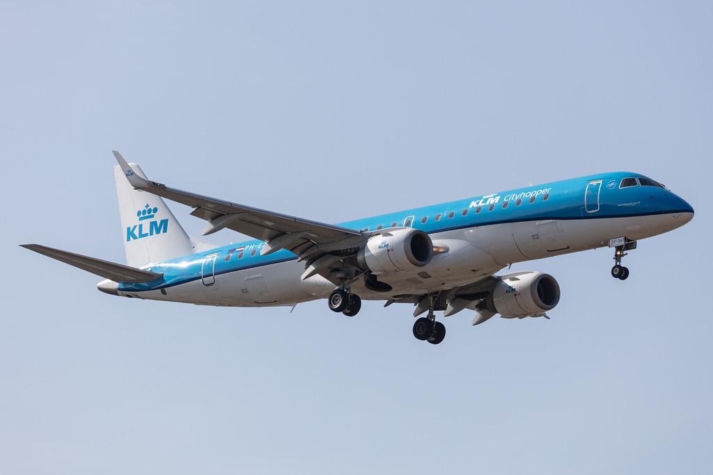 Amsterdam Schiphol: KLM (KL / KLM) | Operator: KLM Cityhopper |  Embraer E190STD E190 | PH-EZP | MSN 19000347