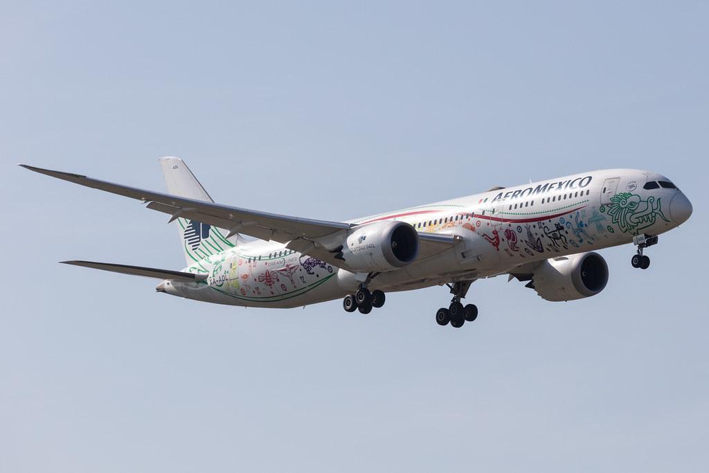 Amsterdam Schiphol: Aeromexico (AM / AMX) |  Livery: Quetzalcoatl Livery |  Boeing 787-9 Dreamliner B789 | XA-ADL | MSN 43859