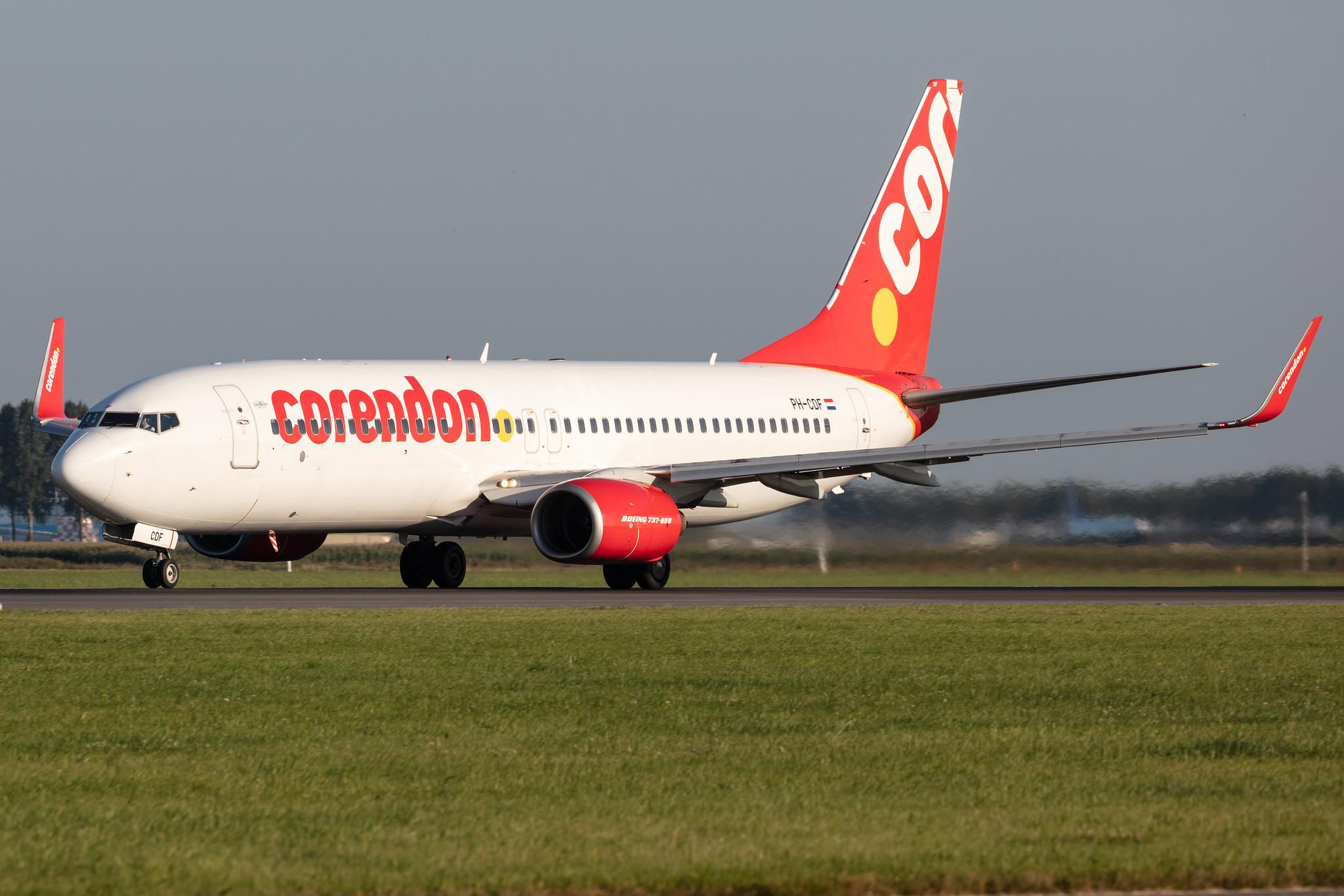 Amsterdam Schiphol: Corendon Airlines (XC / CAI) | Operator: Corendon Dutch Airlines |  Boeing 737-804 B738 | PH-CDF | MSN 28227