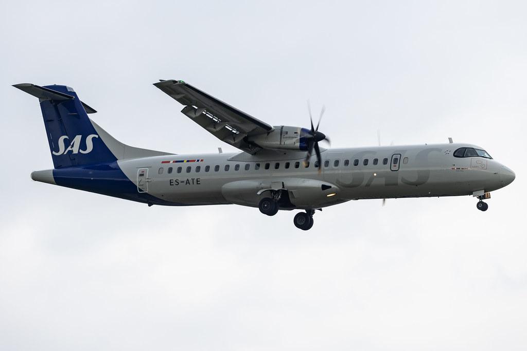Hamburg Airport: SAS (SK / SAS) | Operator: Xfly |  ATR 72-600 AT76 | ES-ATE | MSN 1120
