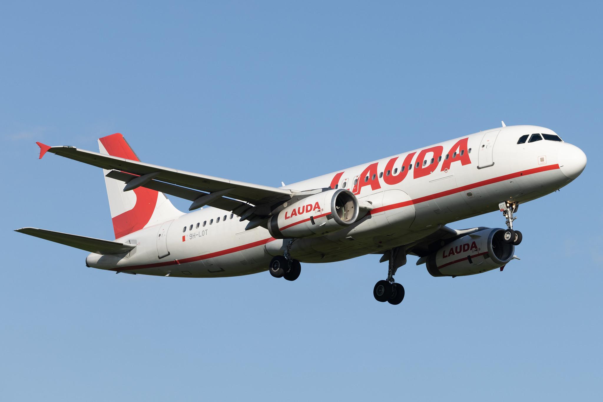 Hamburg Airport: Lauda Europe (LW / LDA) |  Airbus A320-232 A320 | 9H-LOT | MSN 02522