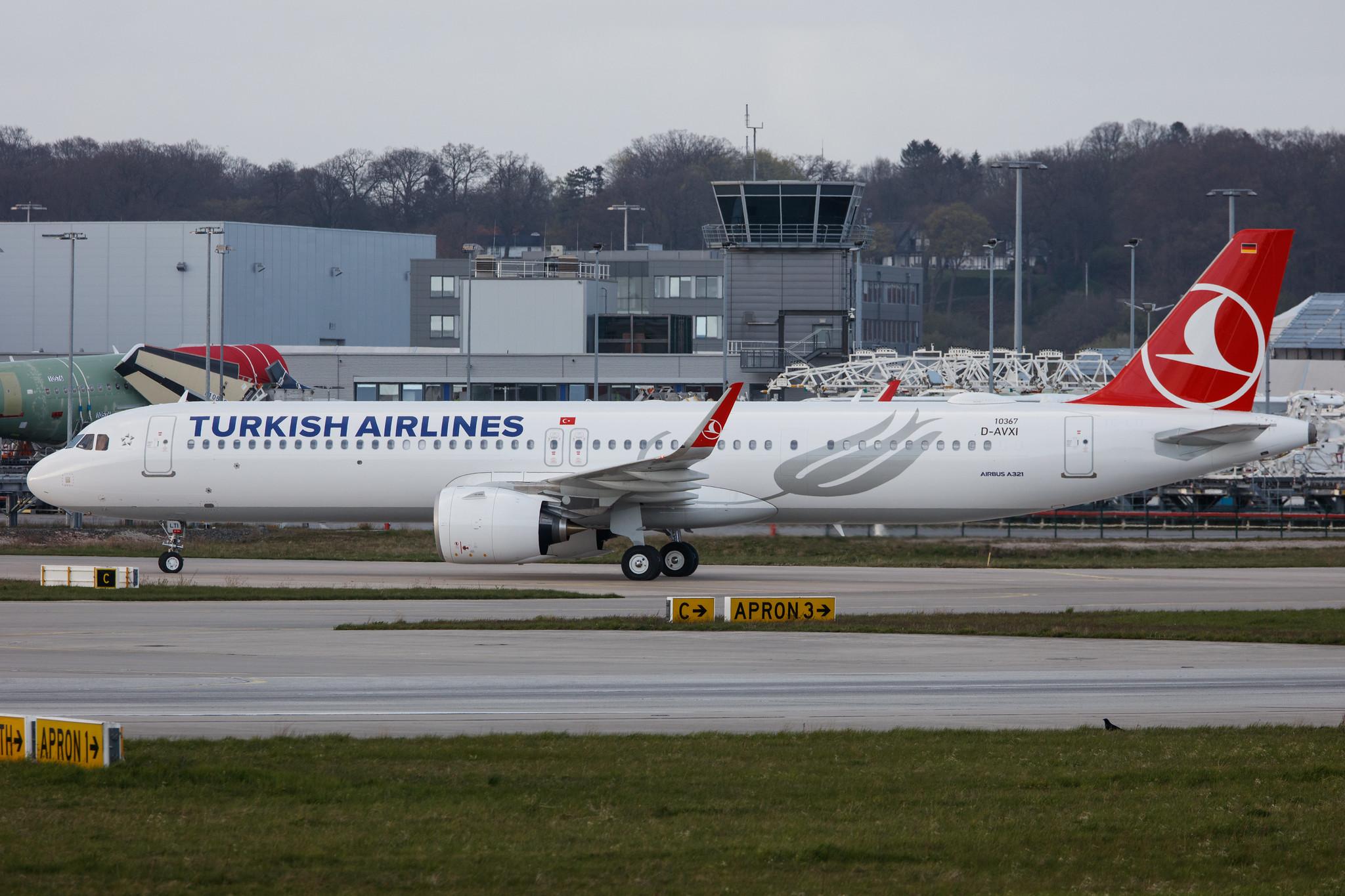 Hamburg Finkenwerder: Turkish Airlines (TK / THY) |  Airbus A321-271NX A21N | D-AVXI (TC-LTI)  | MSN 10367
