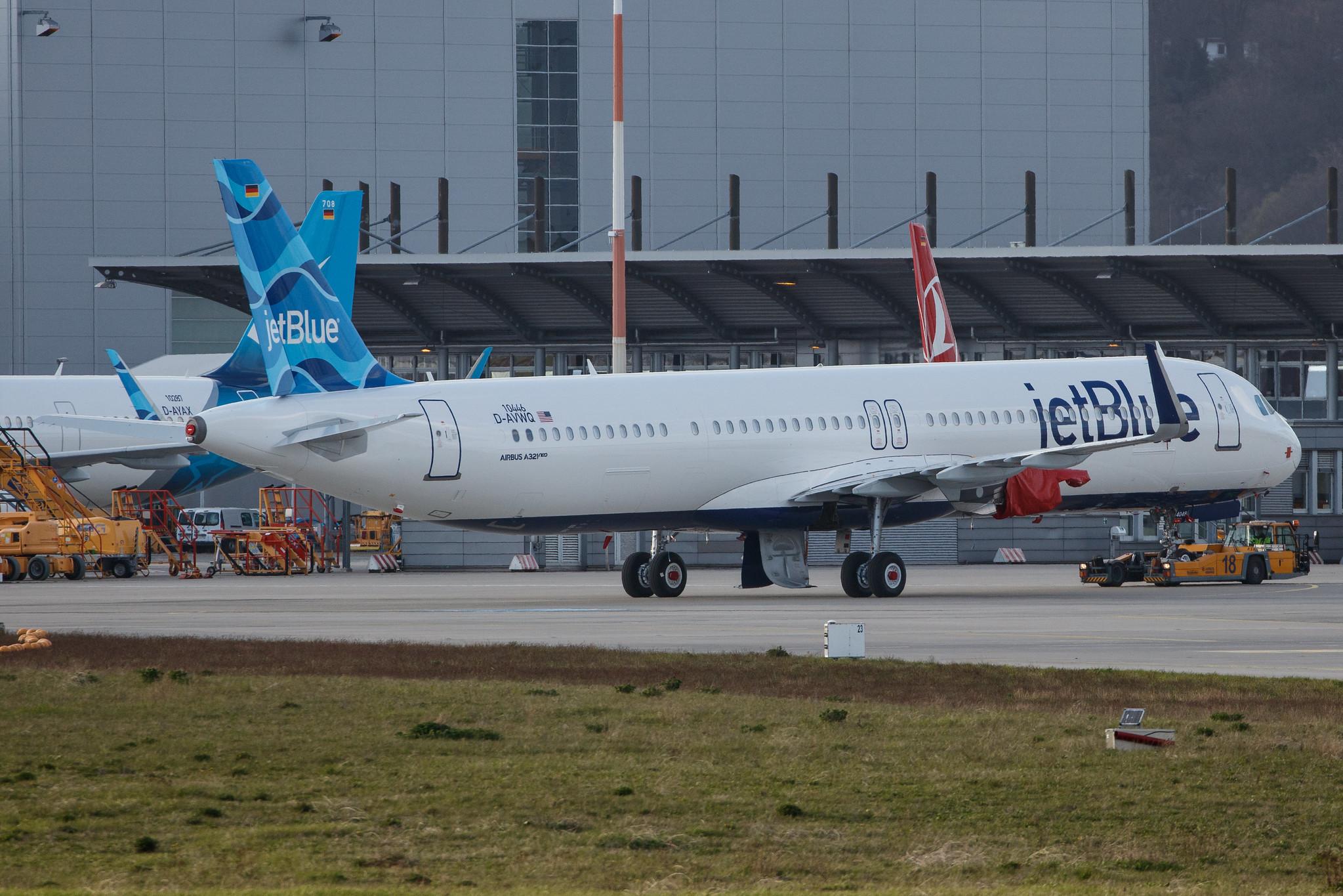 Hamburg Finkenwerder: JetBlue Airways (B6 / JBU) |  Airbus A321-271NX A21N | D-AVWQ (N4048J) | MSN 10446