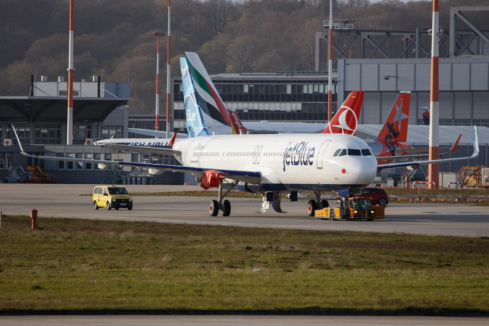 Hamburg Finkenwerder: JetBlue Airways (B6 / JBU) |  Airbus A321-271NX A21N | D-AVWQ (N4048J) | MSN 10446