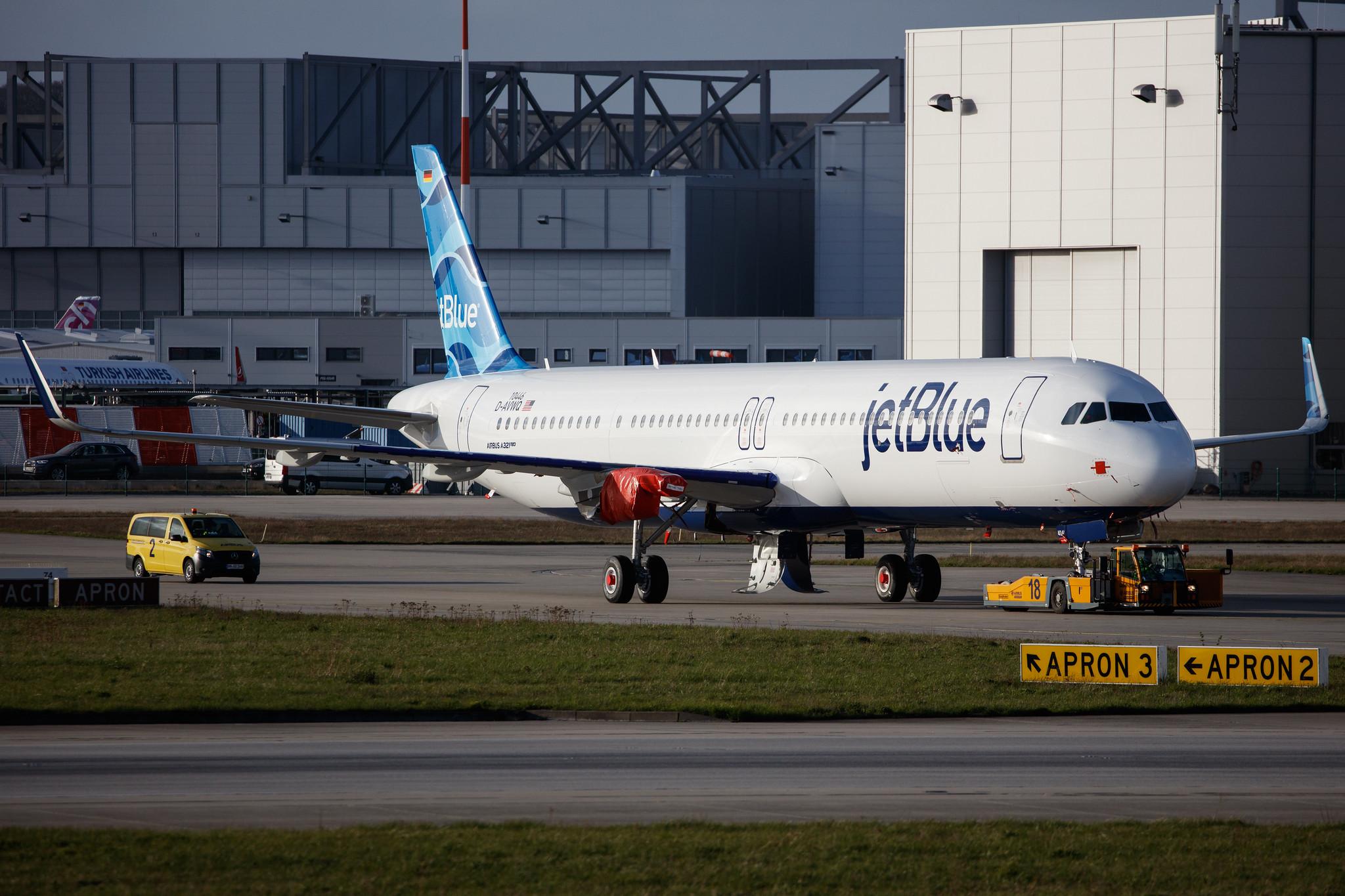 Hamburg Finkenwerder: JetBlue Airways (B6 / JBU) |  Airbus A321-271NX A21N | D-AVWQ (N4048J) | MSN 10446