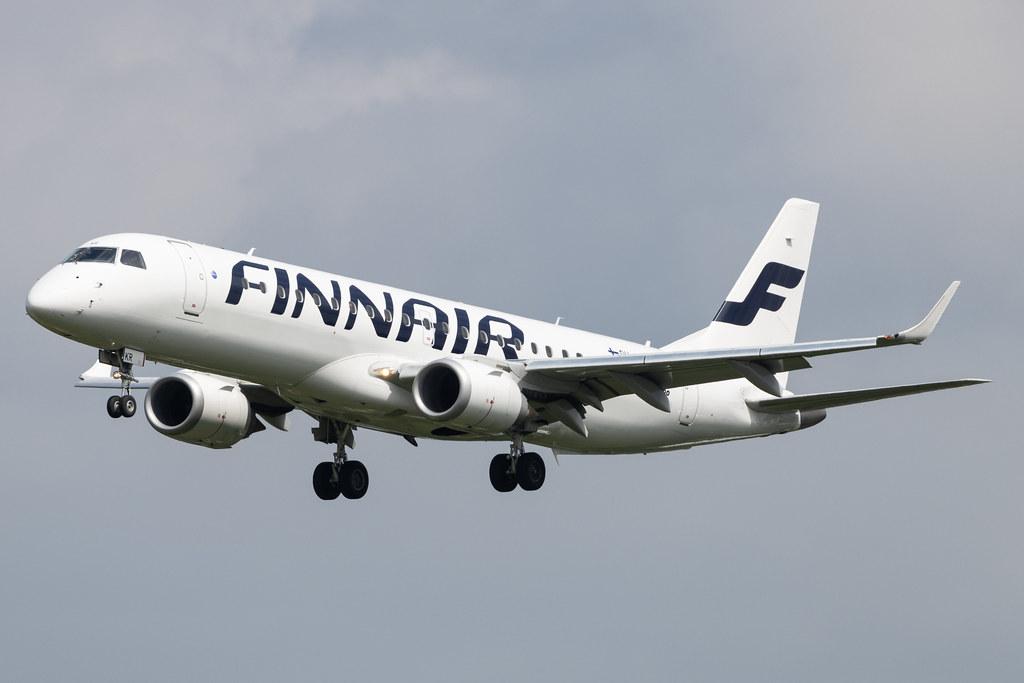Hamburg Airport: Finnair (AY / FIN) | Operator: NORRA |  Embraer E190LR E190 | OH-LKR | MSN 19000436