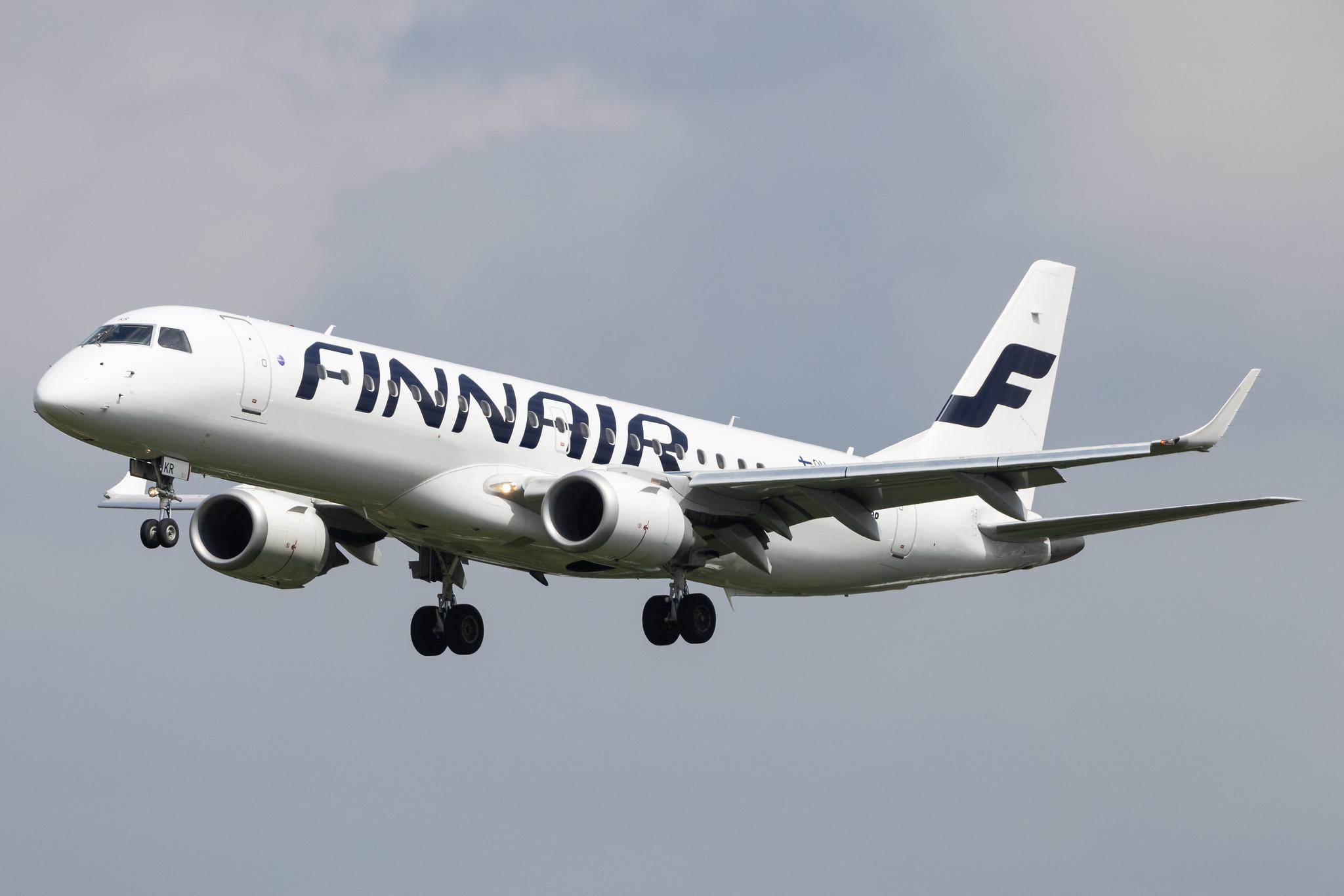 Hamburg Airport: Finnair (AY / FIN) | Operator: NORRA |  Embraer E190LR E190 | OH-LKR | MSN 19000436