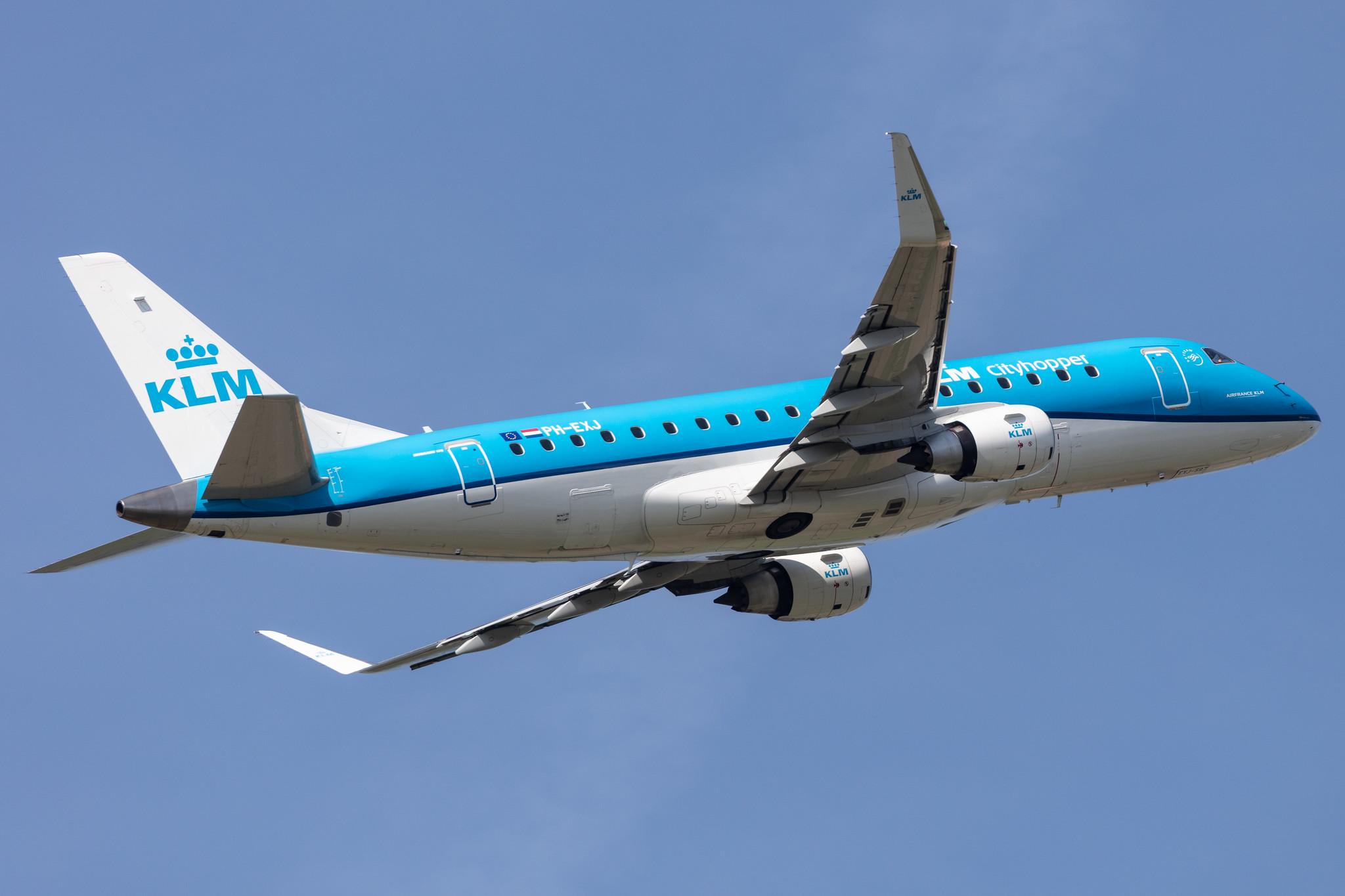 Amsterdam Schiphol: KLM (KL / KLM) | Operator: KLM Cityhopper |  Embraer E175STD E75L | PH-EXJ | MSN 17000597