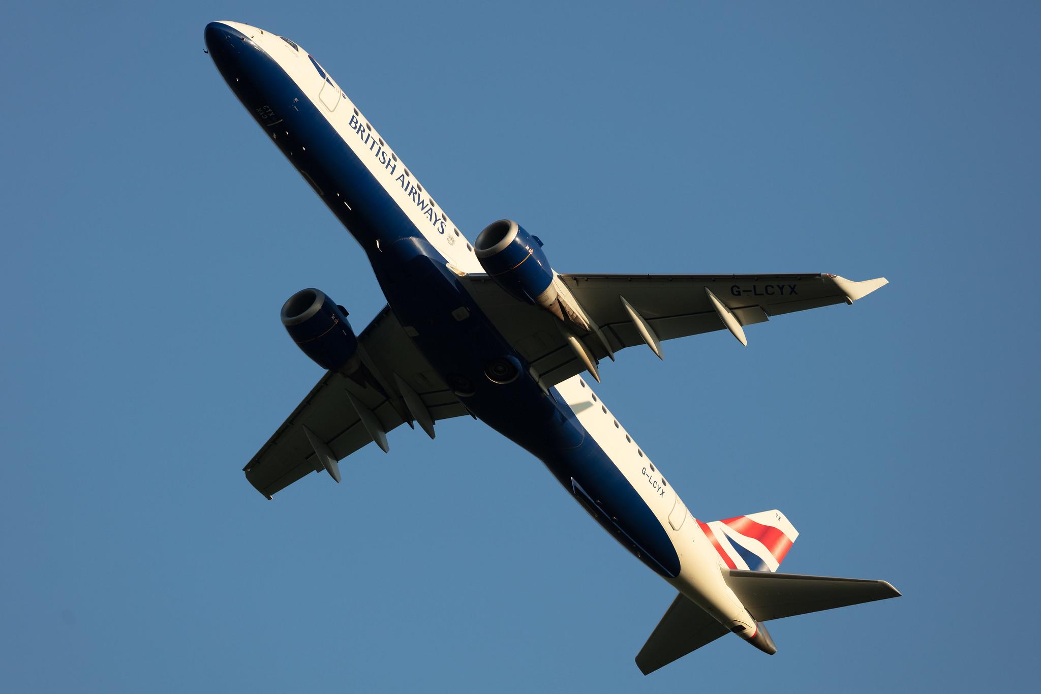 Amsterdam Schiphol: British Airways (BA / BAW) | Operator: BA CityFlyer |  Embraer E190SR E190 | G-LCYX | MSN 19000178