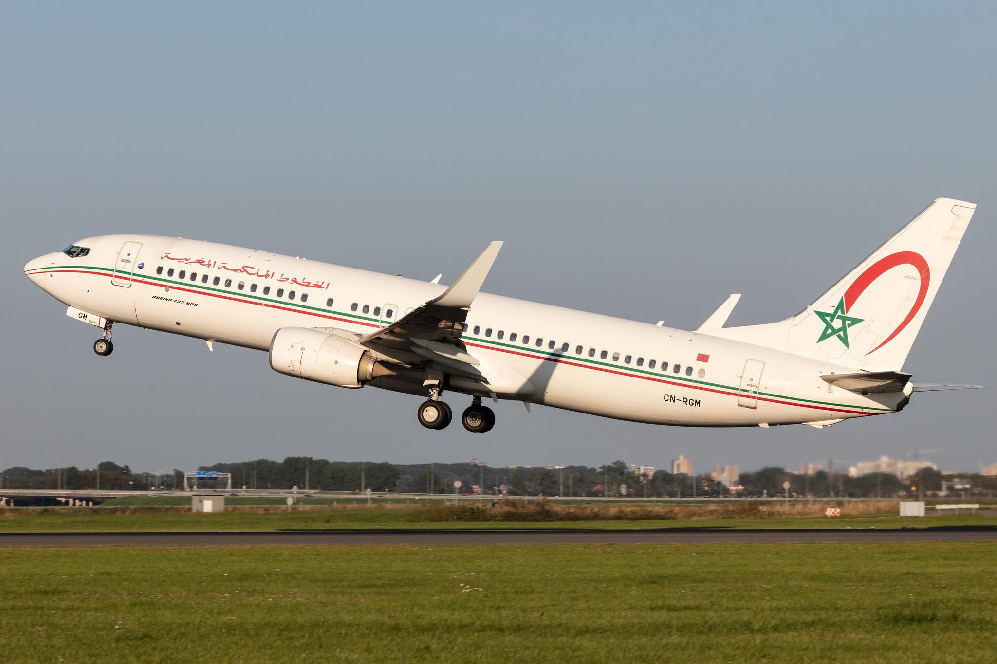 Amsterdam Schiphol: Royal Air Maroc (AT / RAM) |  Boeing 737-8B6 B738 | CN-RGM | MSN 33074