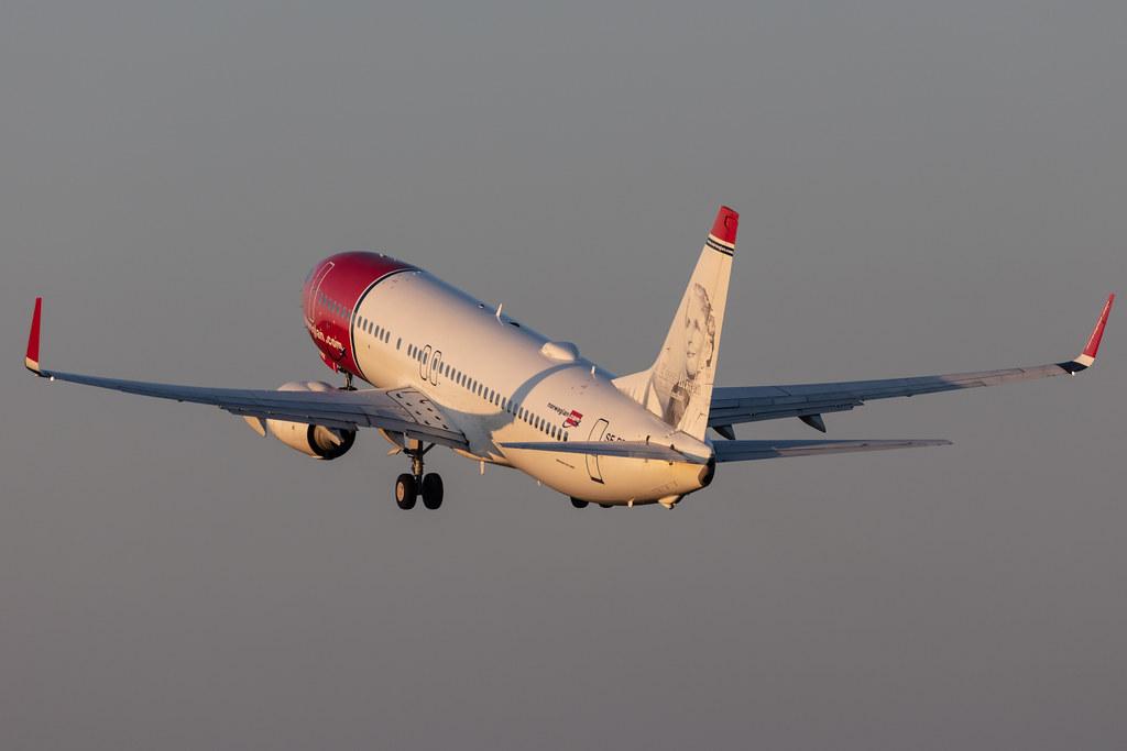 Amsterdam Schiphol: Norwegian (/ NAX) |  Livery: Karen Blixen Livery | Operator: Norwegian Air Sweden AOC |  Boeing 737-8JP B738 | SE-RRN | MSN 39006