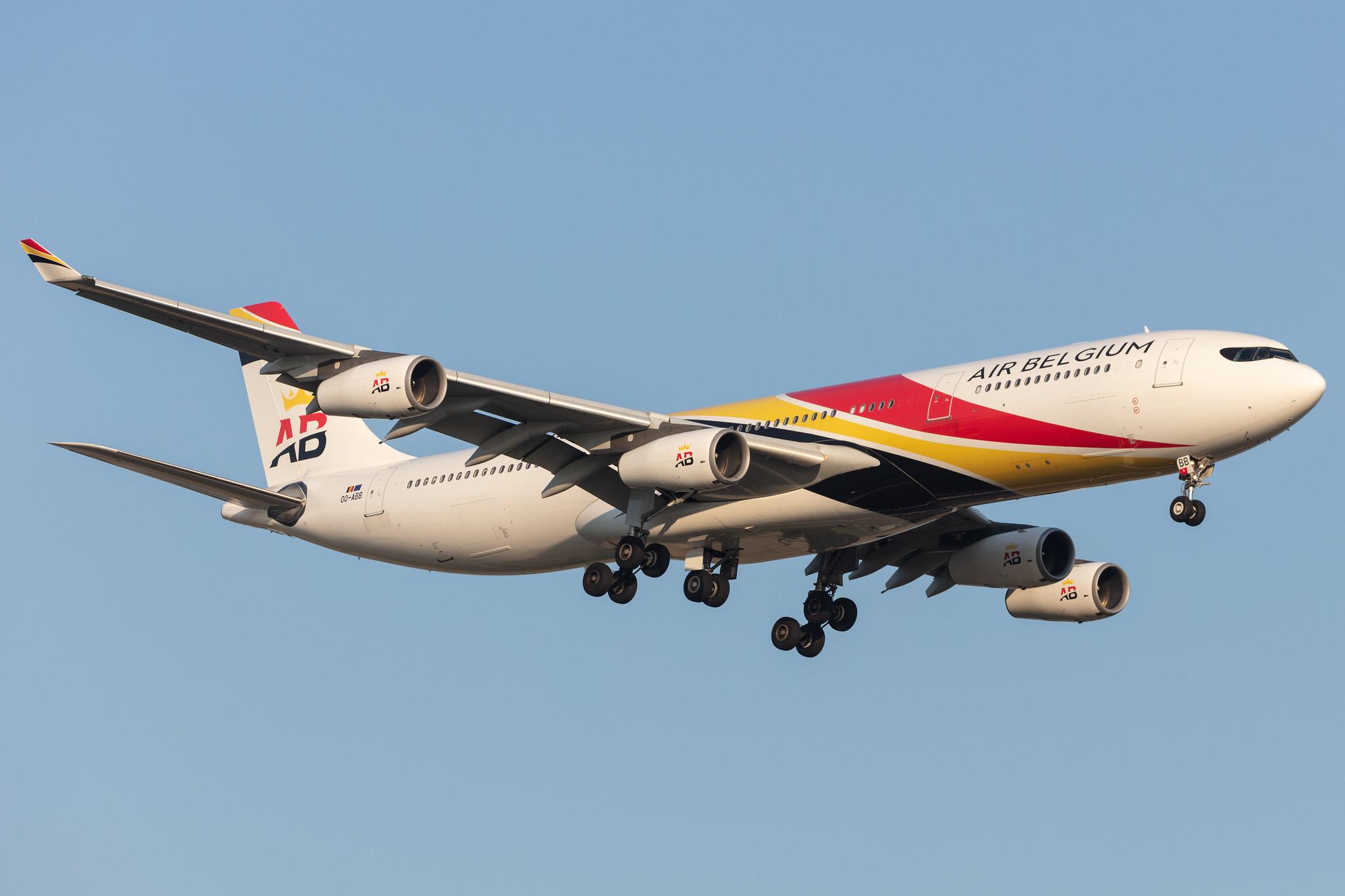 Amsterdam Schiphol: Air Belgium (KF / ABB) |  Airbus A340-313 A343 | OO-ABB | MSN 0844