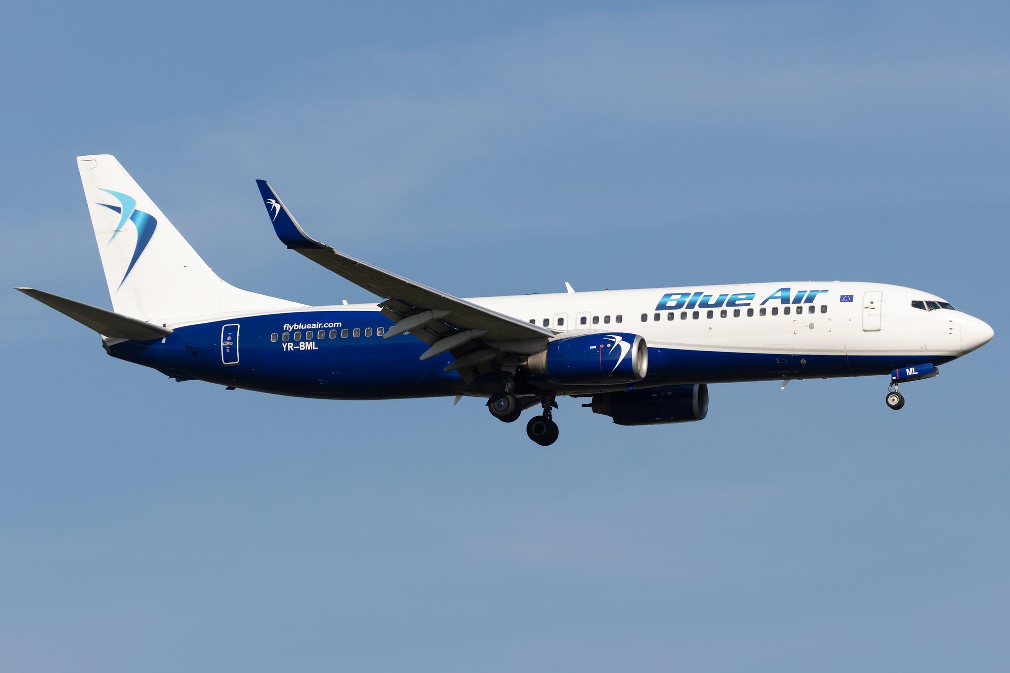 Amsterdam Schiphol: Blue Air (0B / BLA) |  Boeing 737-82R B738 | YR-BML | MSN 40697