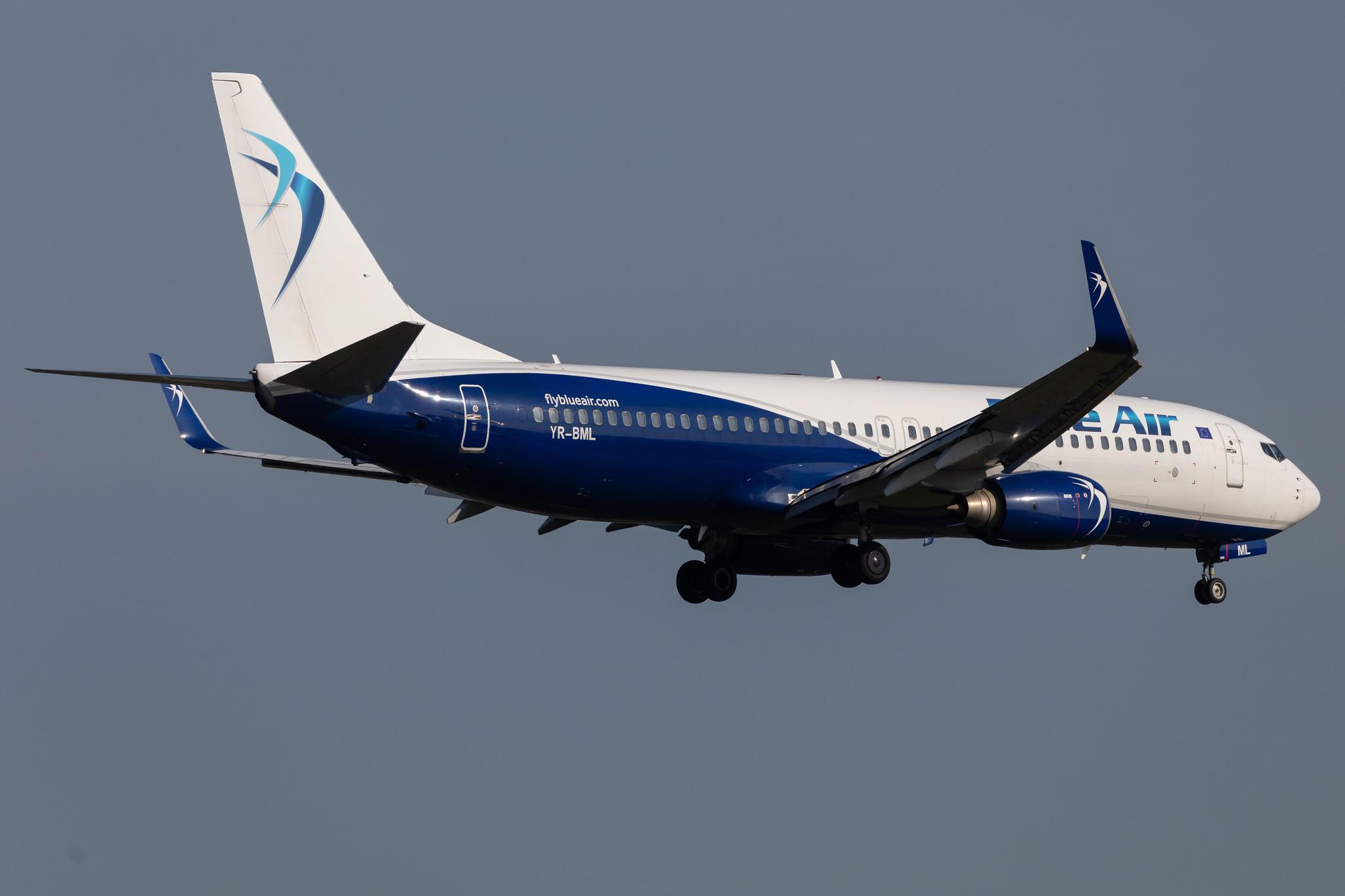 Amsterdam Schiphol: Blue Air (0B / BLA) |  Boeing 737-82R B738 | YR-BML | MSN 40697