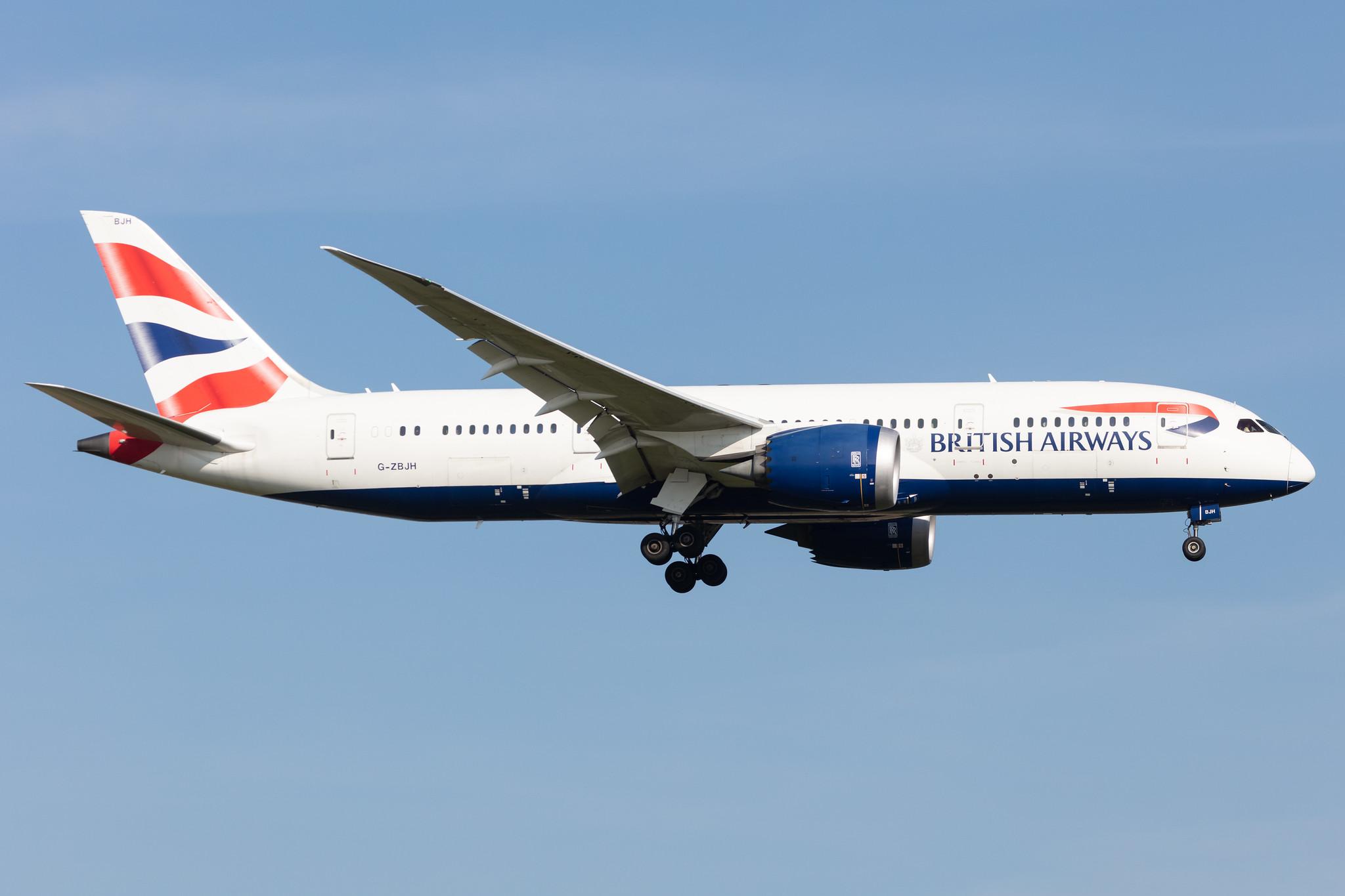 Amsterdam Schiphol: British Airways (BA / BAW) |  Boeing 787-8 Dreamliner B788 | G-ZBJH | MSN 38615