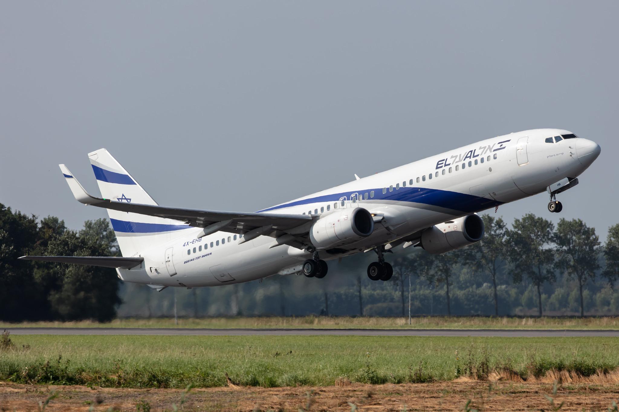 Amsterdam Schiphol: El Al (LY / ELY) |  Boeing 737-958(ER) B739 | 4X-EHB | MSN 41553