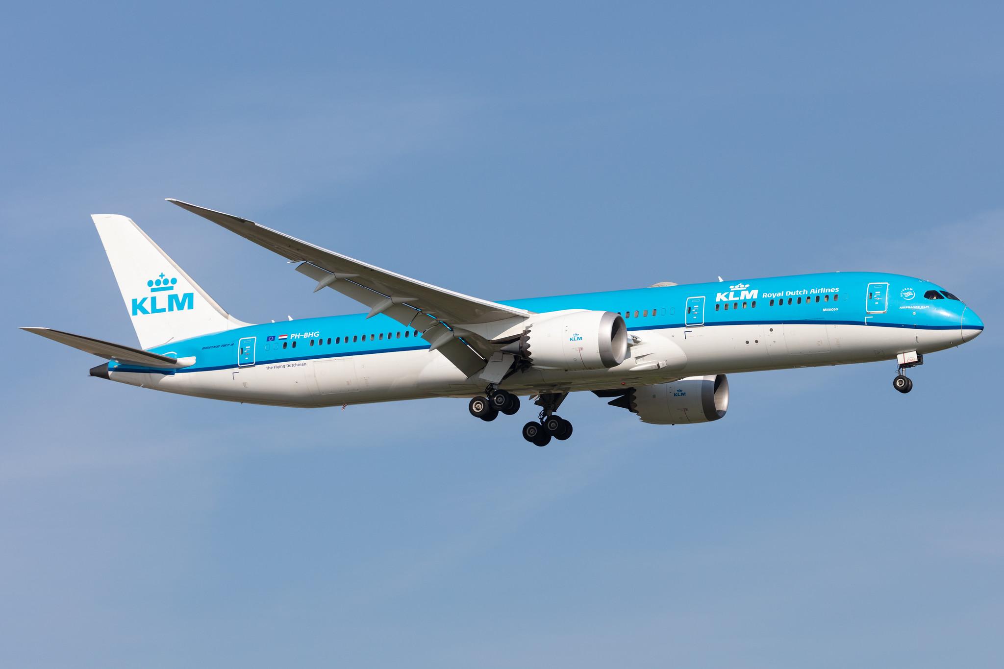 Amsterdam Schiphol: KLM (KL / KLM) |  Boeing 787-9 Dreamliner B789 | PH-BHG | MSN 38766