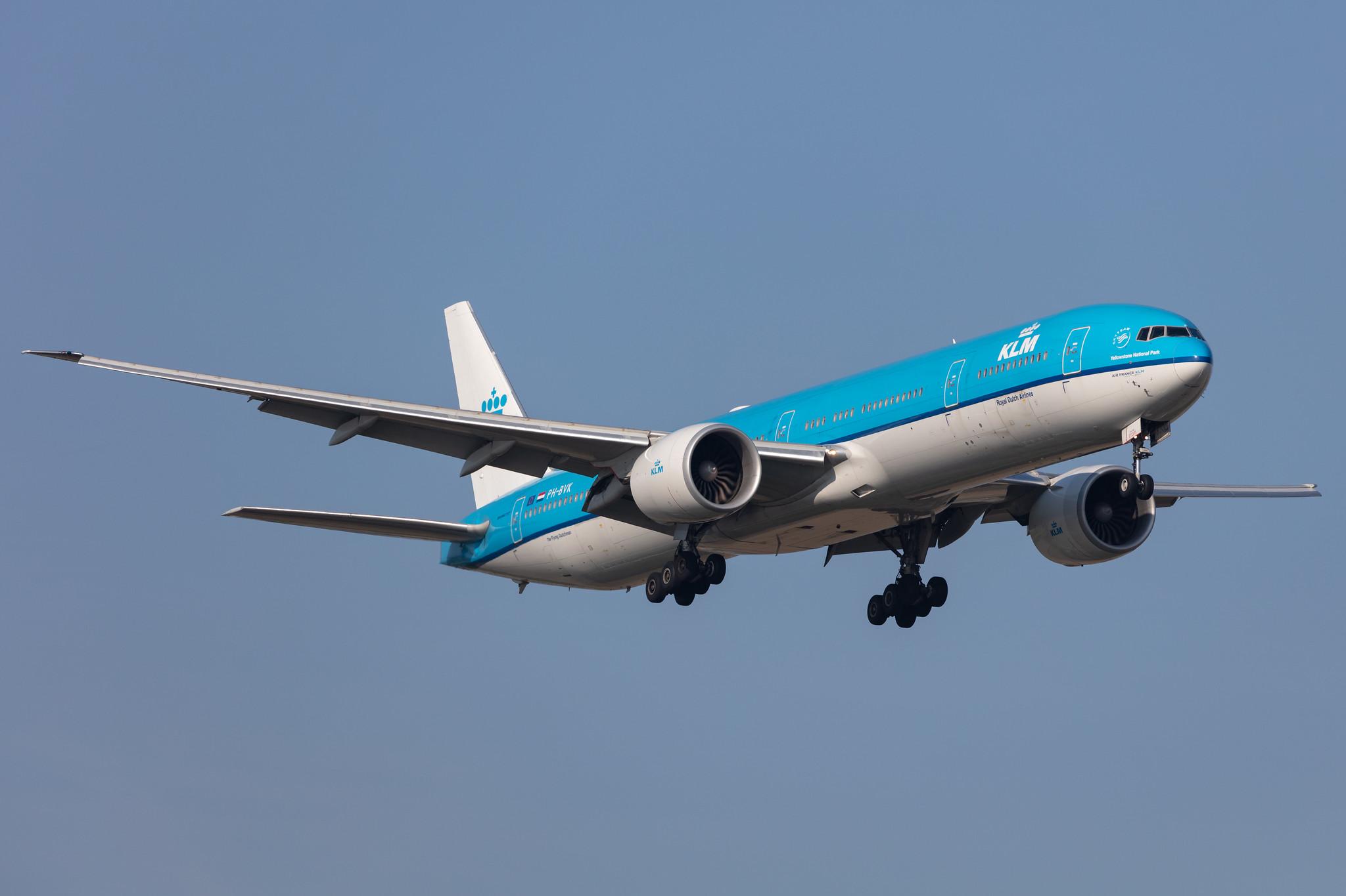 Amsterdam Schiphol: KLM (KL / KLM) |  Boeing 777-306(ER) B77W | PH-BVK | MSN 42172