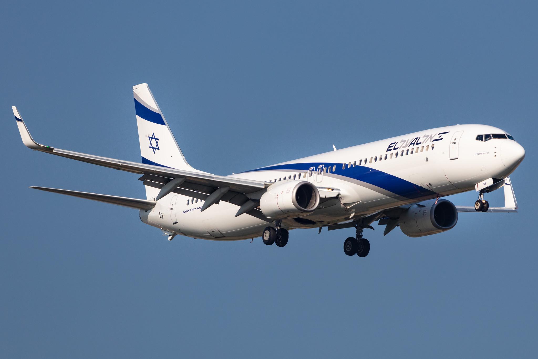 Amsterdam Schiphol: El Al (LY / ELY) |  Boeing 737-958(ER) B739 | 4X-EHB | MSN 41553