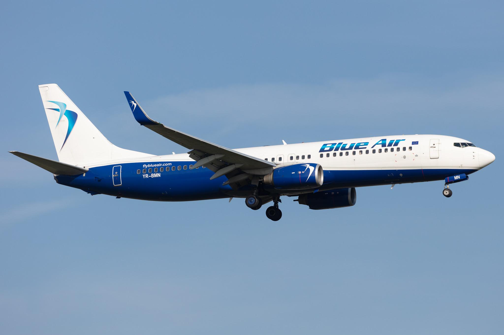 Amsterdam Schiphol: Blue Air (0B / BLA) |  Boeing 737-82R B738 | YR-BMN | MSN 40728