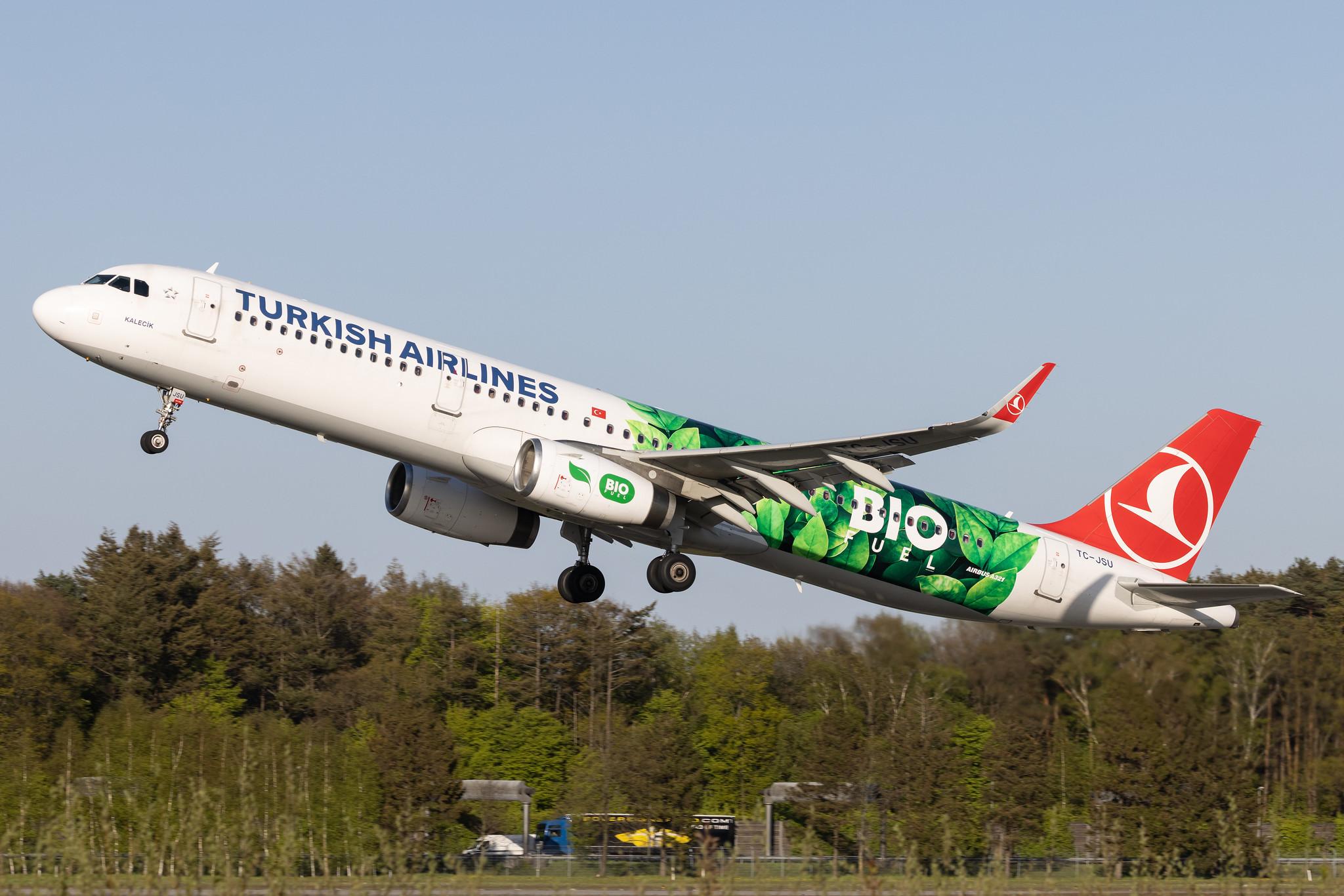 Hamburg Airport: Turkish Airlines (TK / THY) | Operator: Bio Fuel Livery |  Airbus A321-231 A321 | TC-JSU | MSN 6709