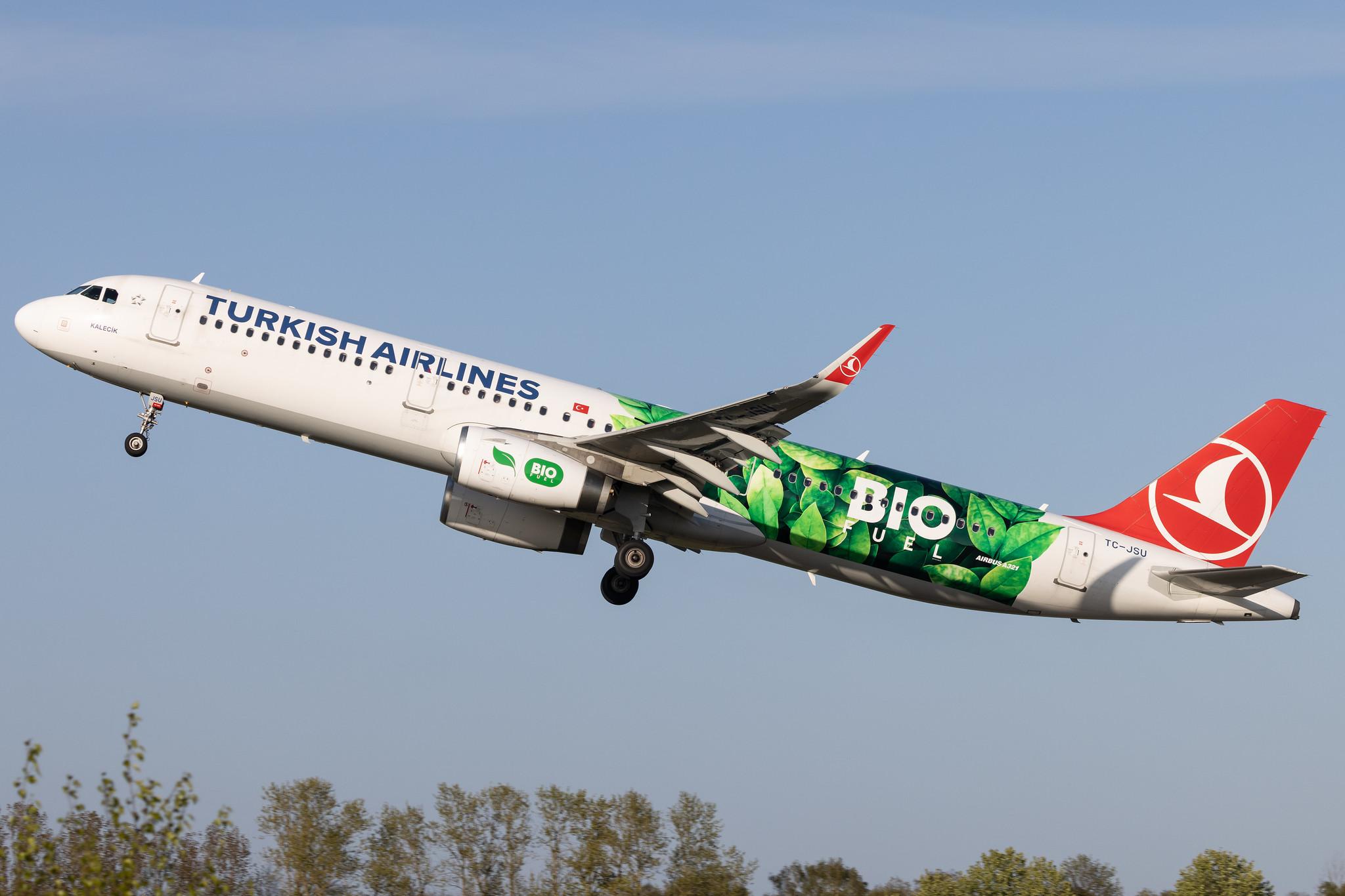 Hamburg Airport: Turkish Airlines (TK / THY) | Operator: Bio Fuel Livery |  Airbus A321-231 A321 | TC-JSU | MSN 6709