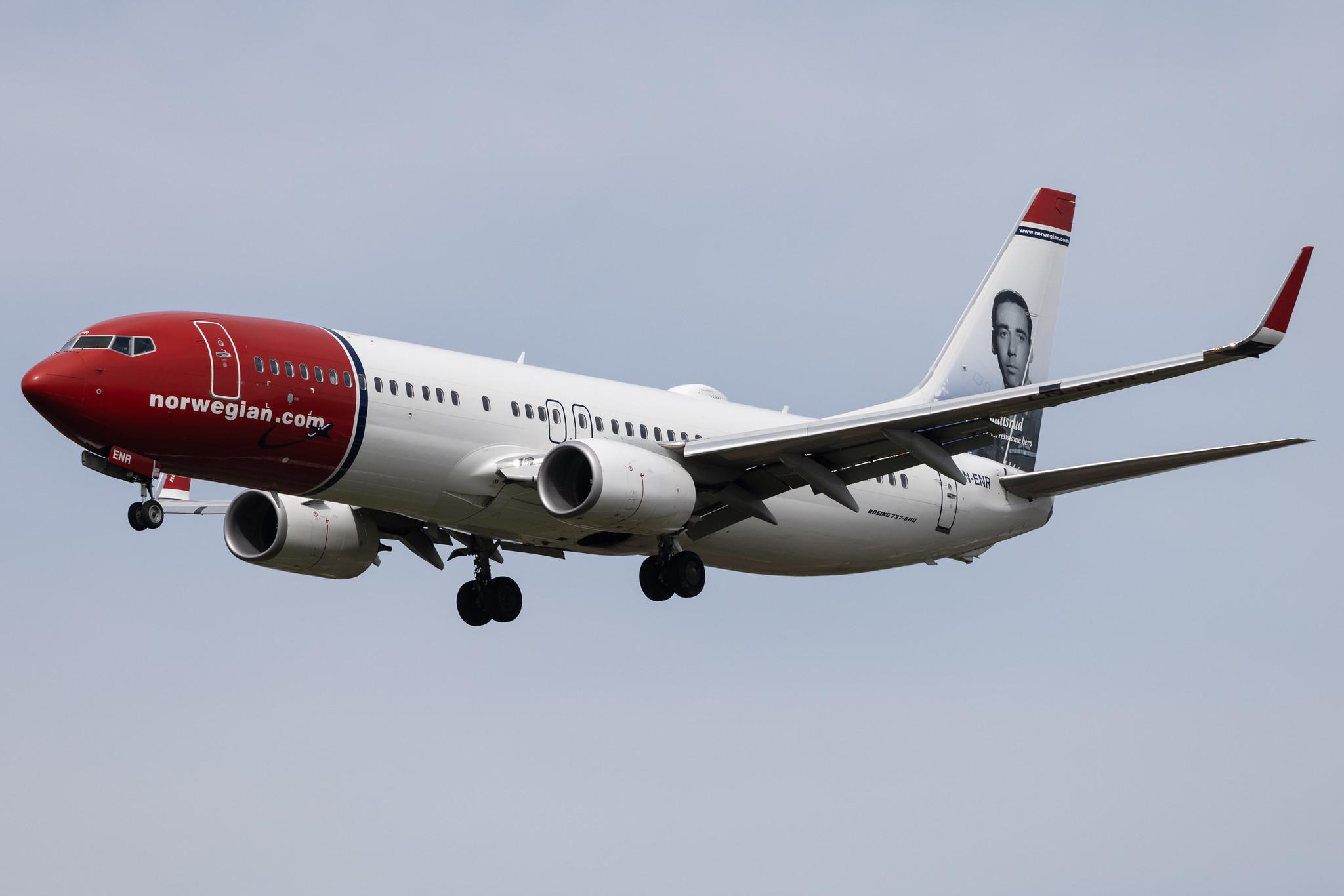 Hamburg Airport: Norwegian (DY / NOZ) |  Livery: Jan Baalsrud Livery | Operator: Norwegian Air Shuttle AOC |  Boeing 737-8JP B738 | LN-ENR | MSN 42093