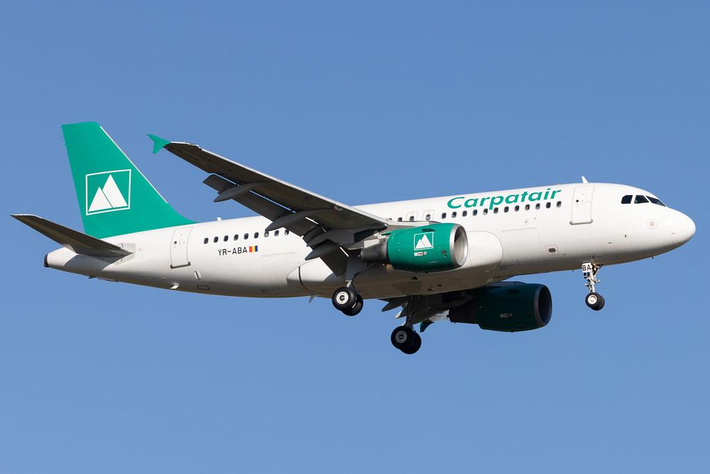 Hamburg Airport: Carpatair (V3 / KRP) |  Airbus A319-111 A319 | YR-ABA | MSN 03041