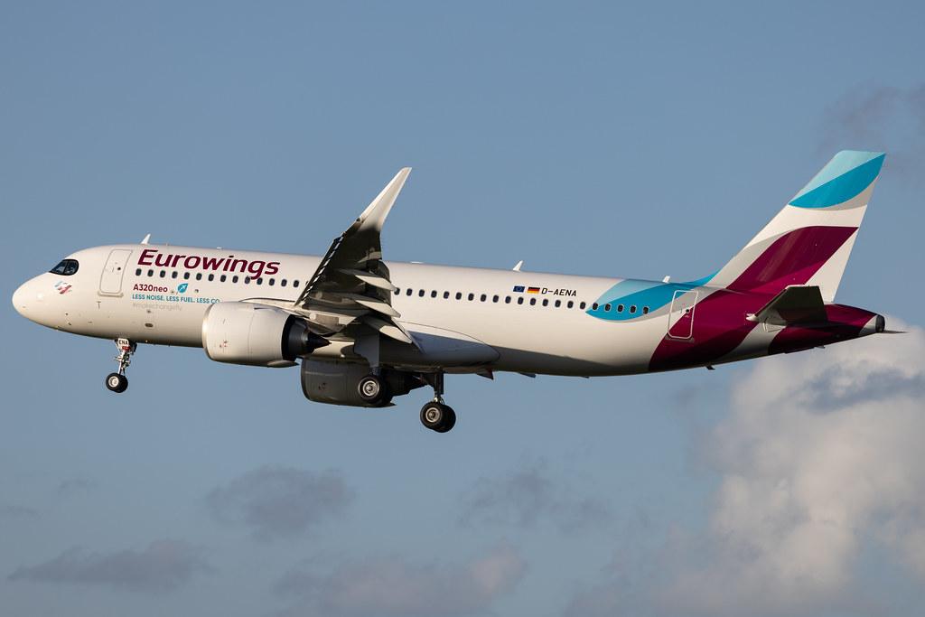 Hamburg Airport: Eurowings (EW / EWG) |  Airbus A320-251N A20N | D-AENA | MSN 10758